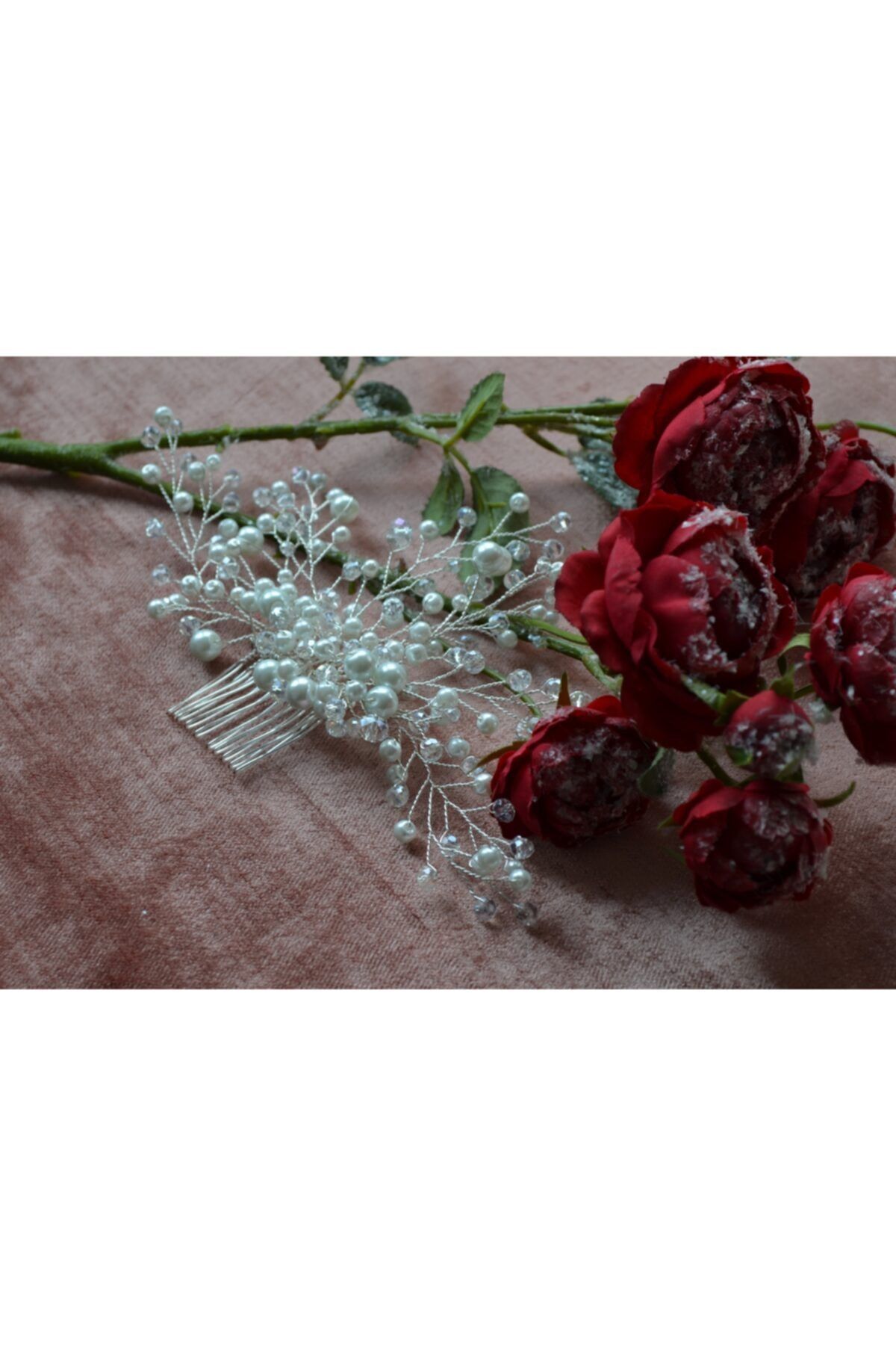 Gaia Bridal Accessories Gelin Sac Aksesuarı Taslı Incili Isıltılı
