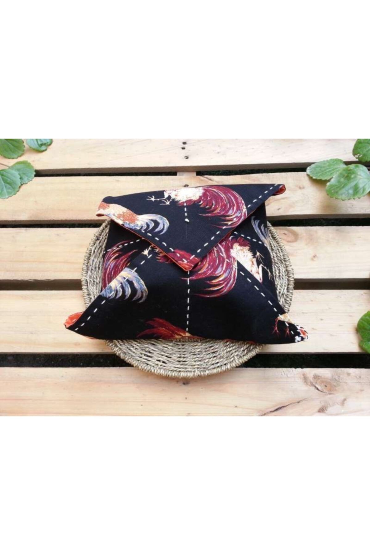 BEGÜLDAN Turuncu Horozlu Ekmek Bohçası_ekmek Örtüsü_ekmeklik_beg_1427