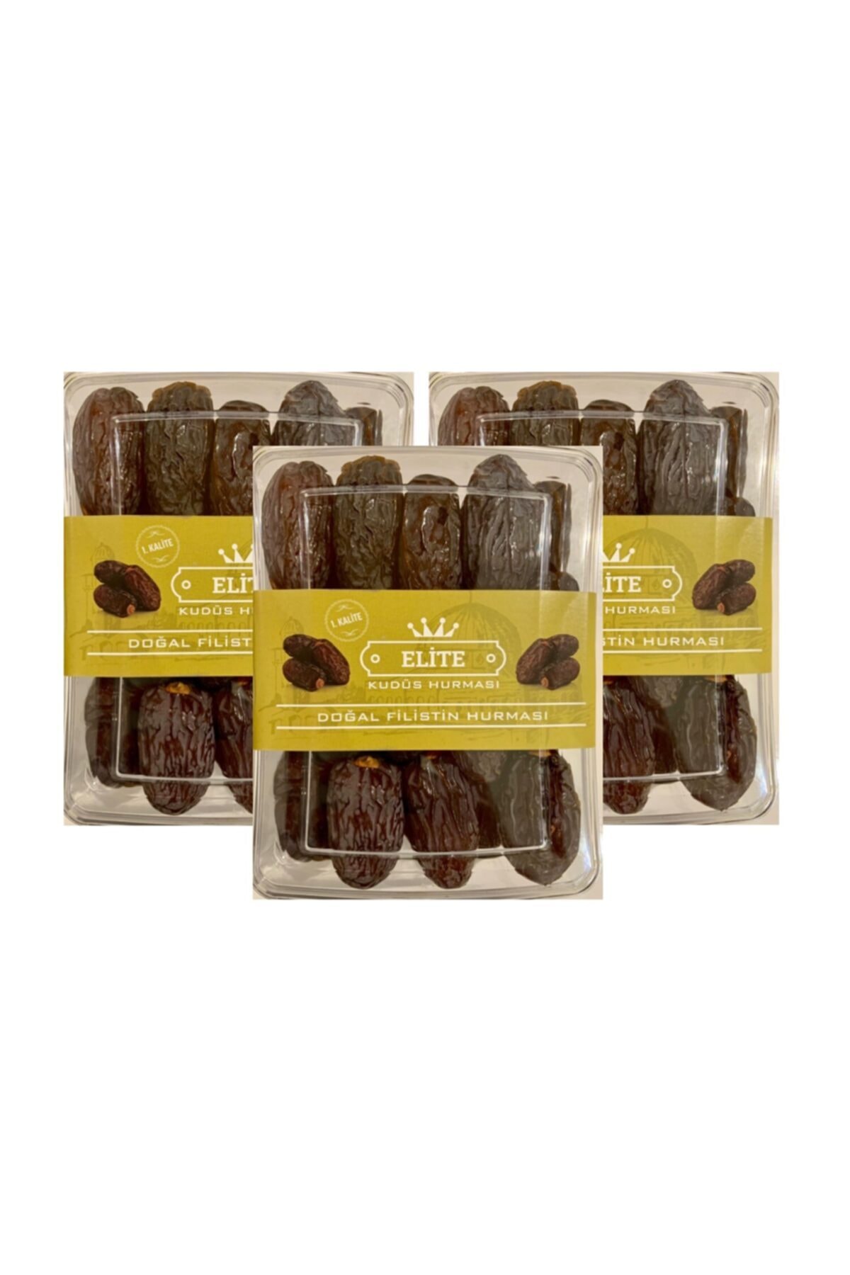 Elite Hurma Mega 3'lü Paket - Elite Medjul Large 3x1000gr - Kudüs Hurması