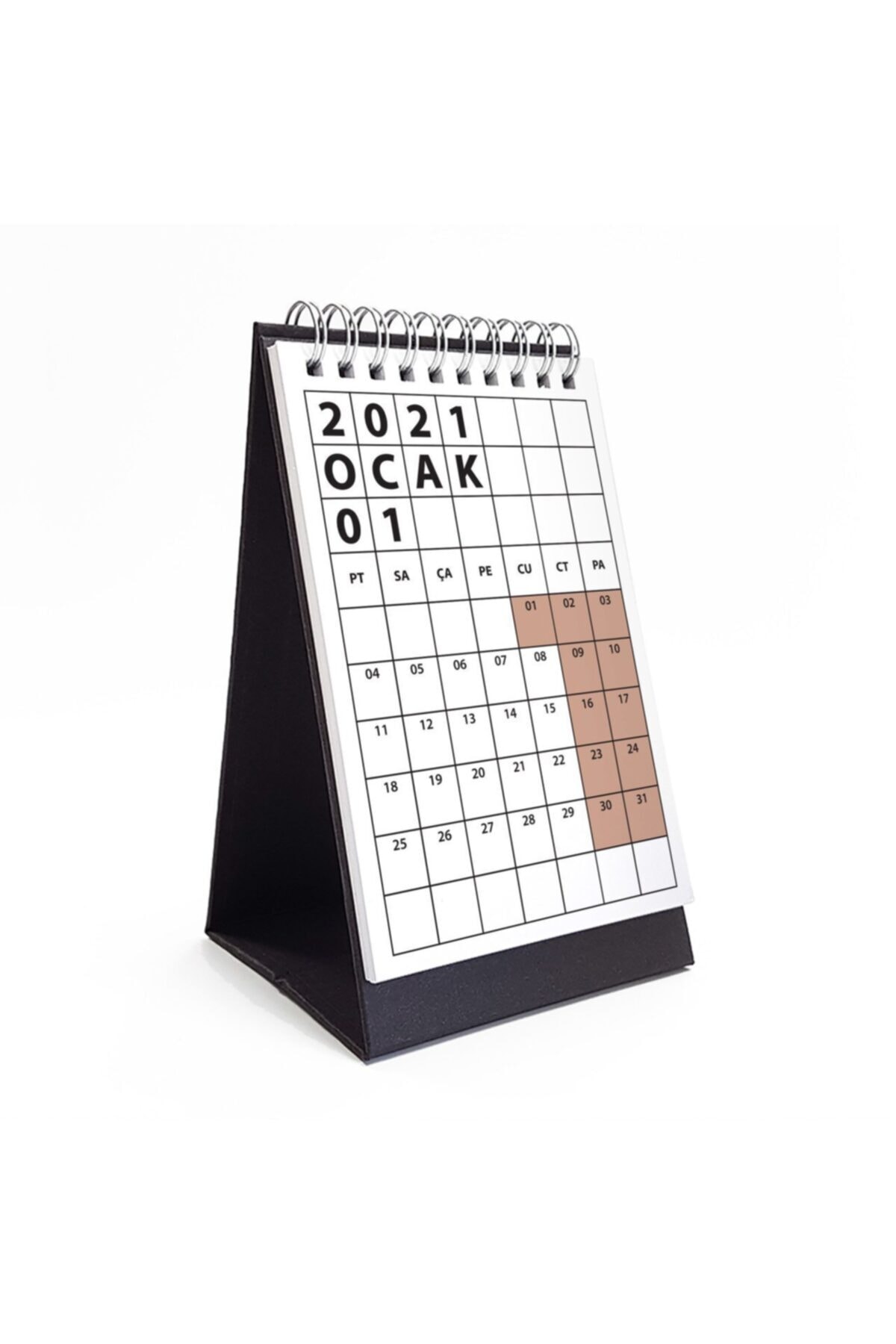 bi'aldım Masa Takvimi - Siyah Renkli