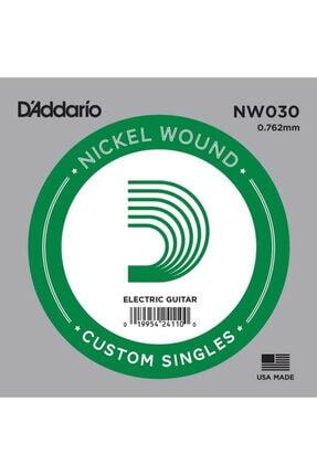 D'addario Acoustic Or Electric Nickel Wound Singles .030 Elektro Ve Akustik Gitar Tek Tel Image 0