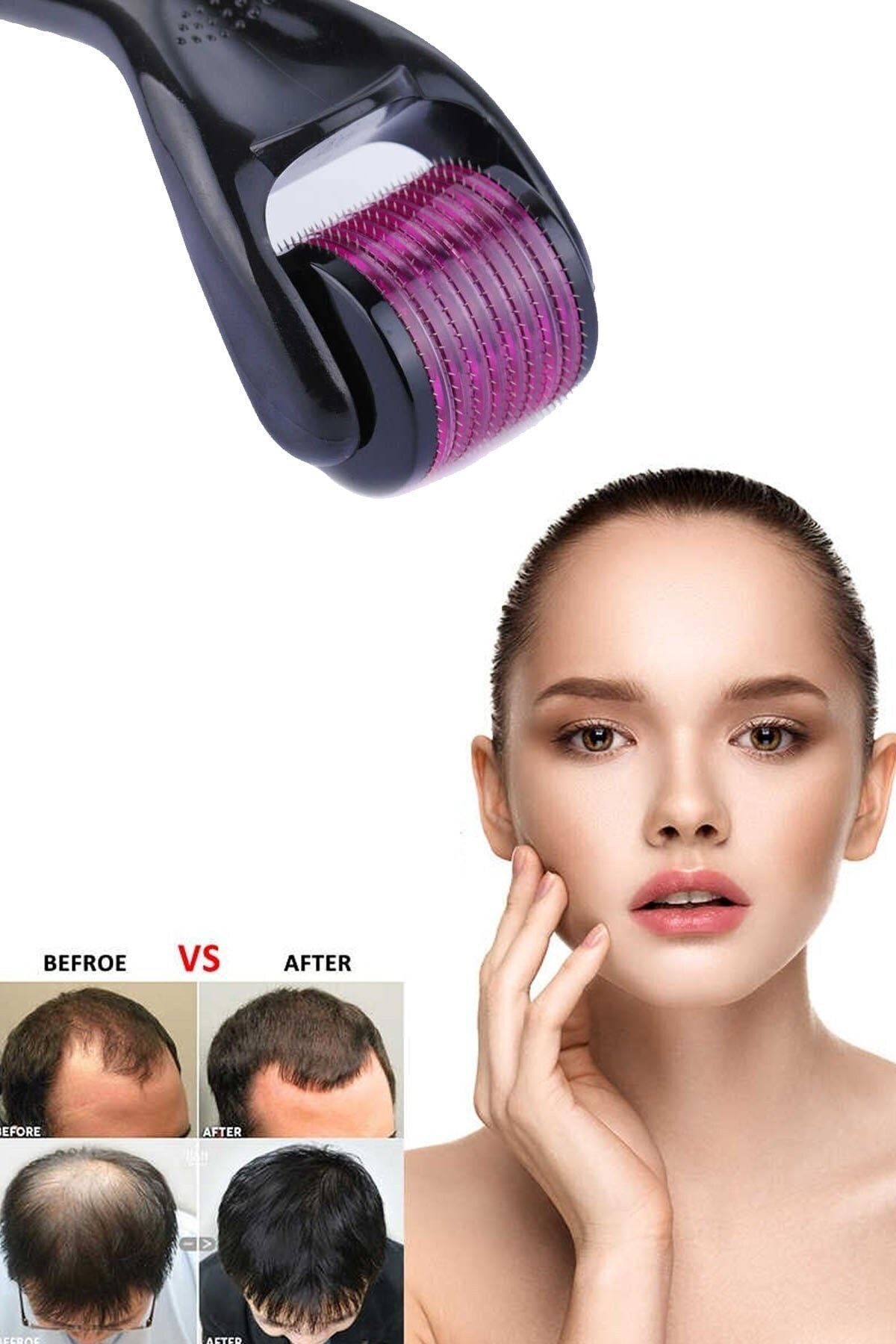 vivyan sac cikarma taragi titanyum igneli derma roller cilt yenileme 0 5 mm fiyati yorumlari trendyol