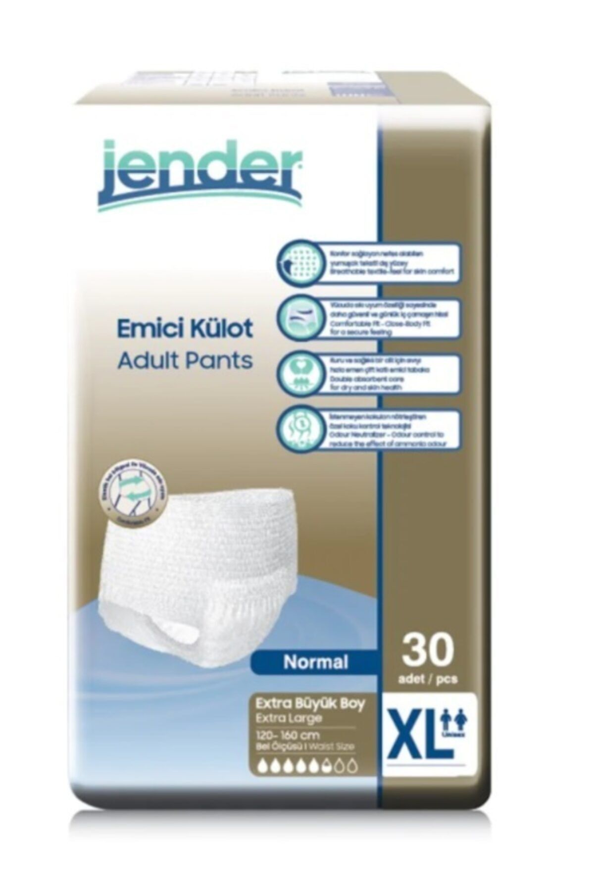 JENDER Emici Külot Xlarge 30 Adet 1 Paket