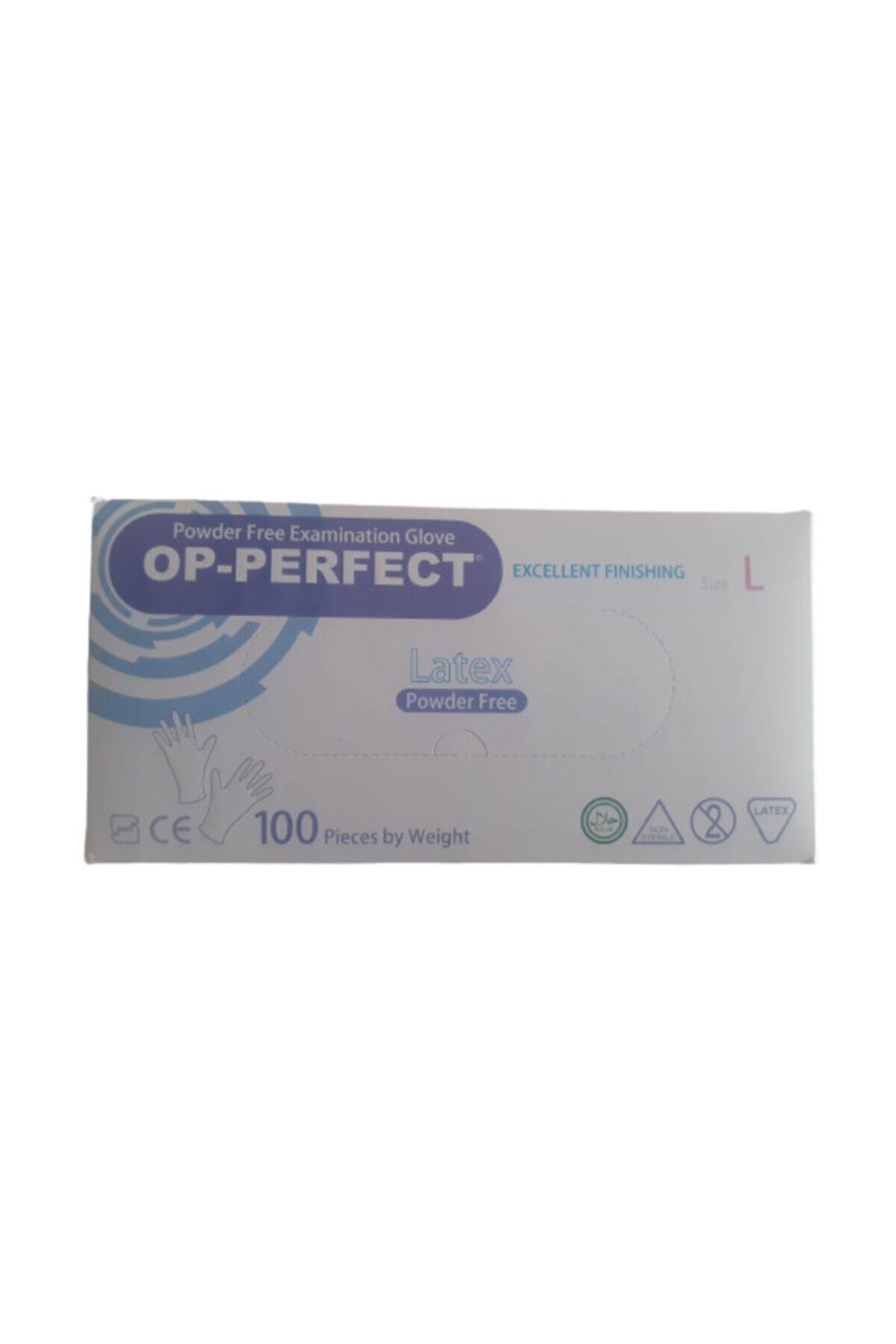 OPPERFECT Pudrasız Lateks Muayene Eldiveni (large) - 100'lü X Paket