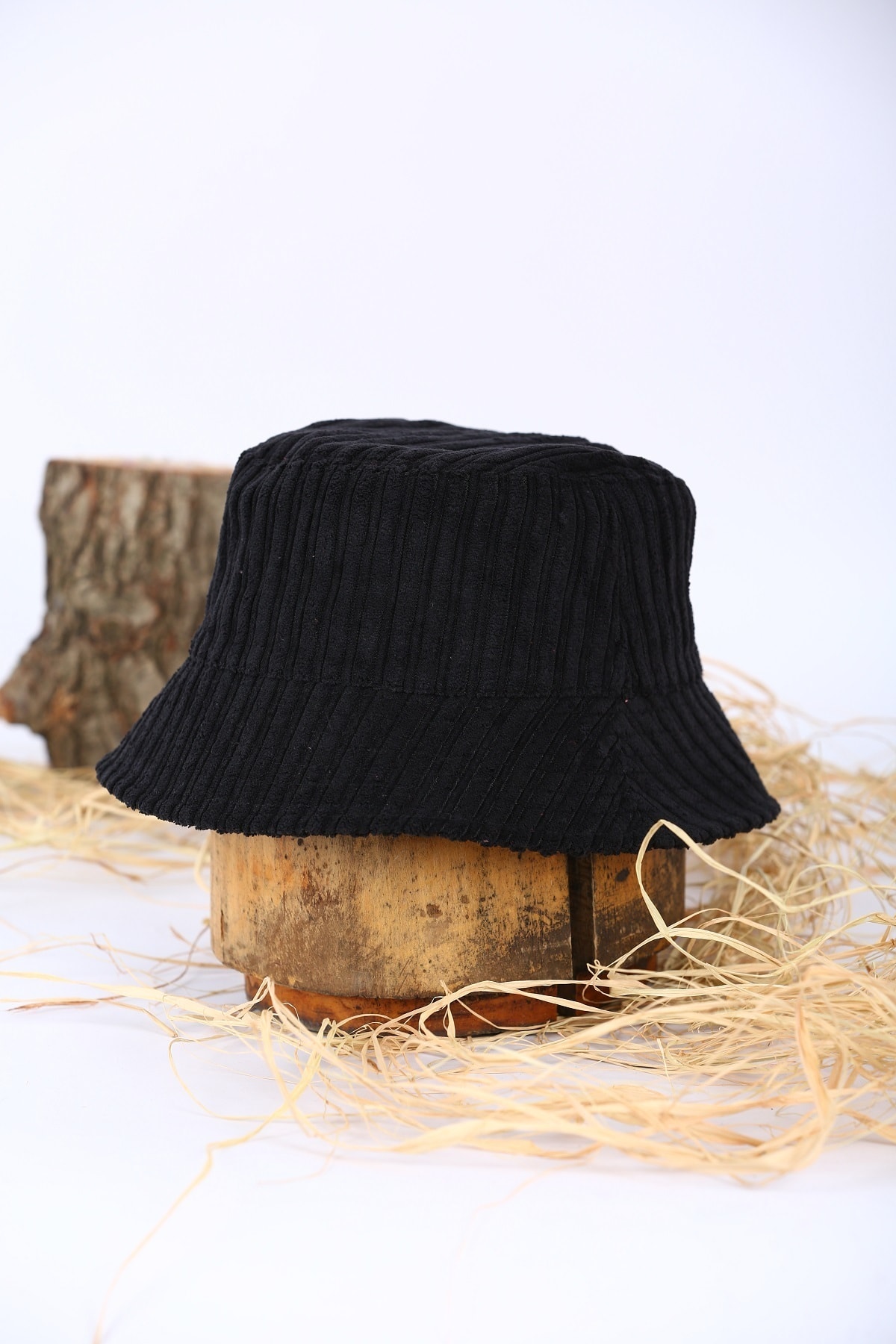 Jenkins Düz Kadife Kova Şapka Balıkçı Şapka Bucket Hat