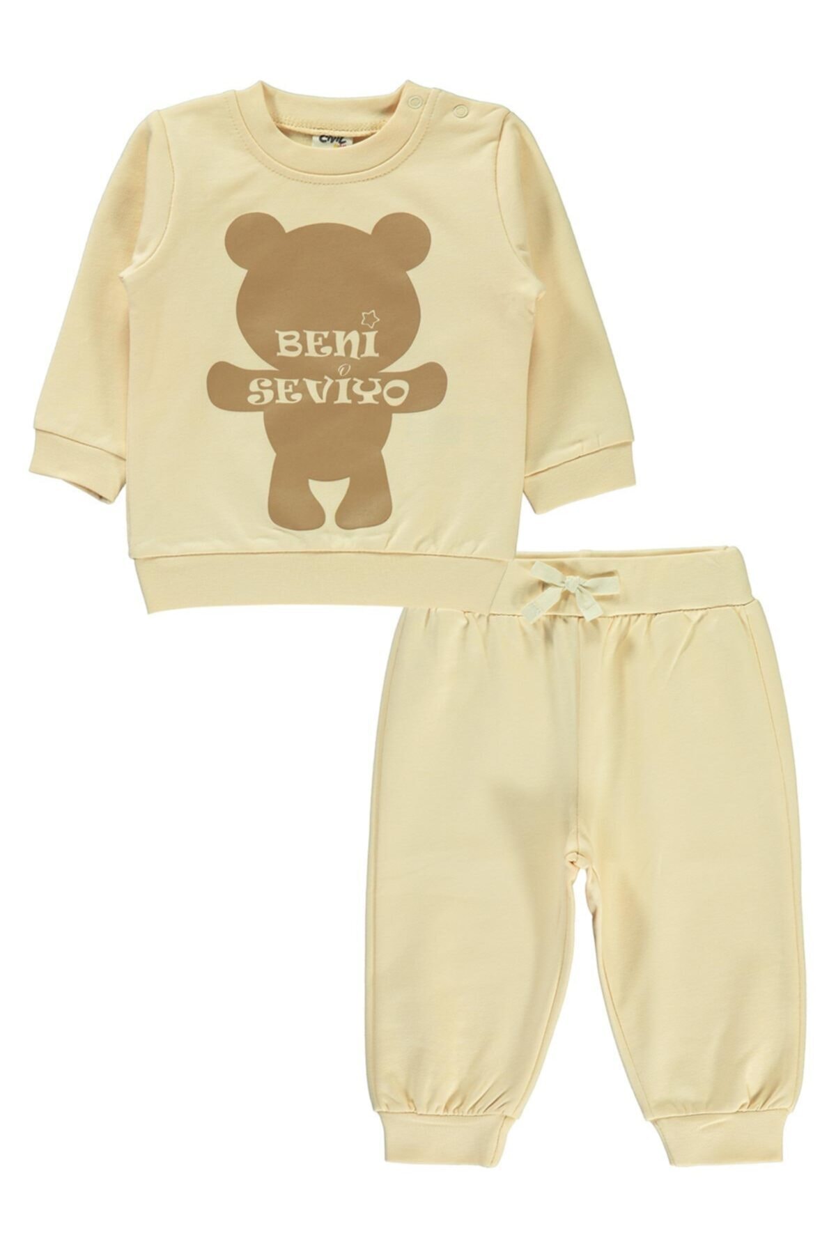 Civil Baby Bebek Takım 6 18 Ay Krem