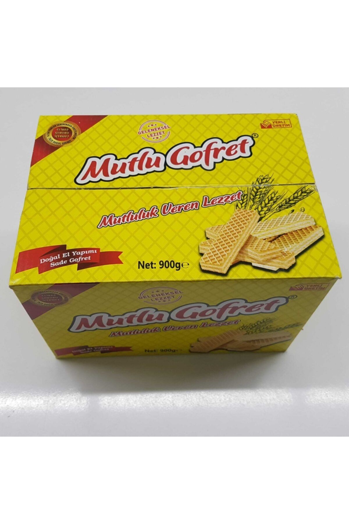 Mutlu Gofret Doğal El Yapımı Sade Gofret 900 Gr