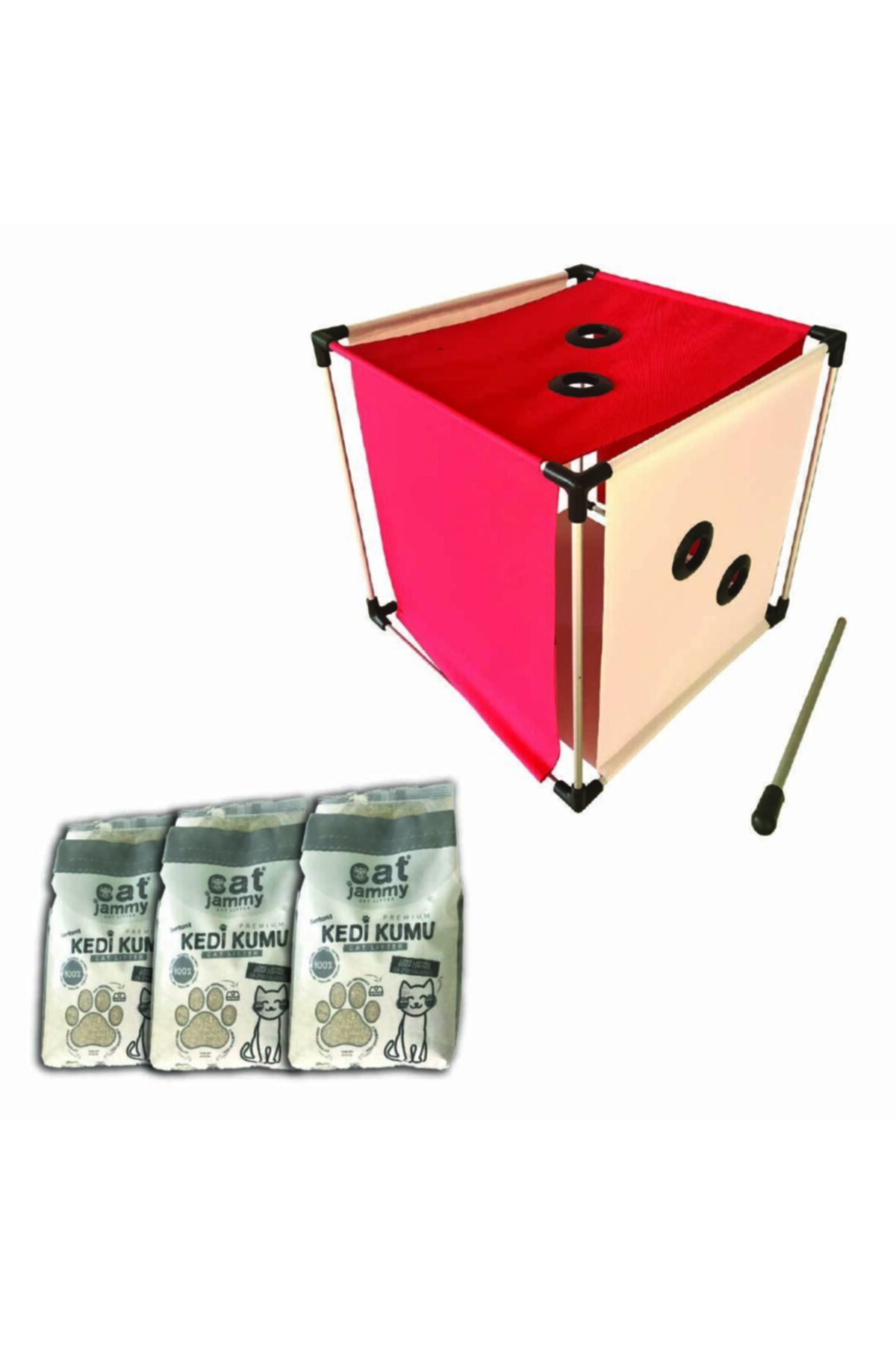 MAGIC CAT BOX Kedi Oyun Ve Uyku Evi - Kedi Kumu Hediyeli