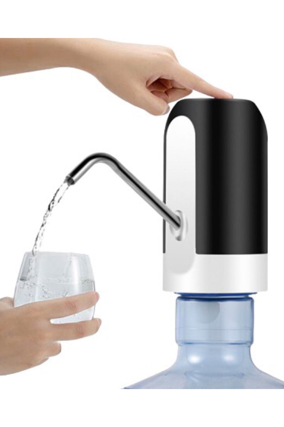 Beyaz Rota Otomatik Şarjlı Damacana Su Pompası Otomatik