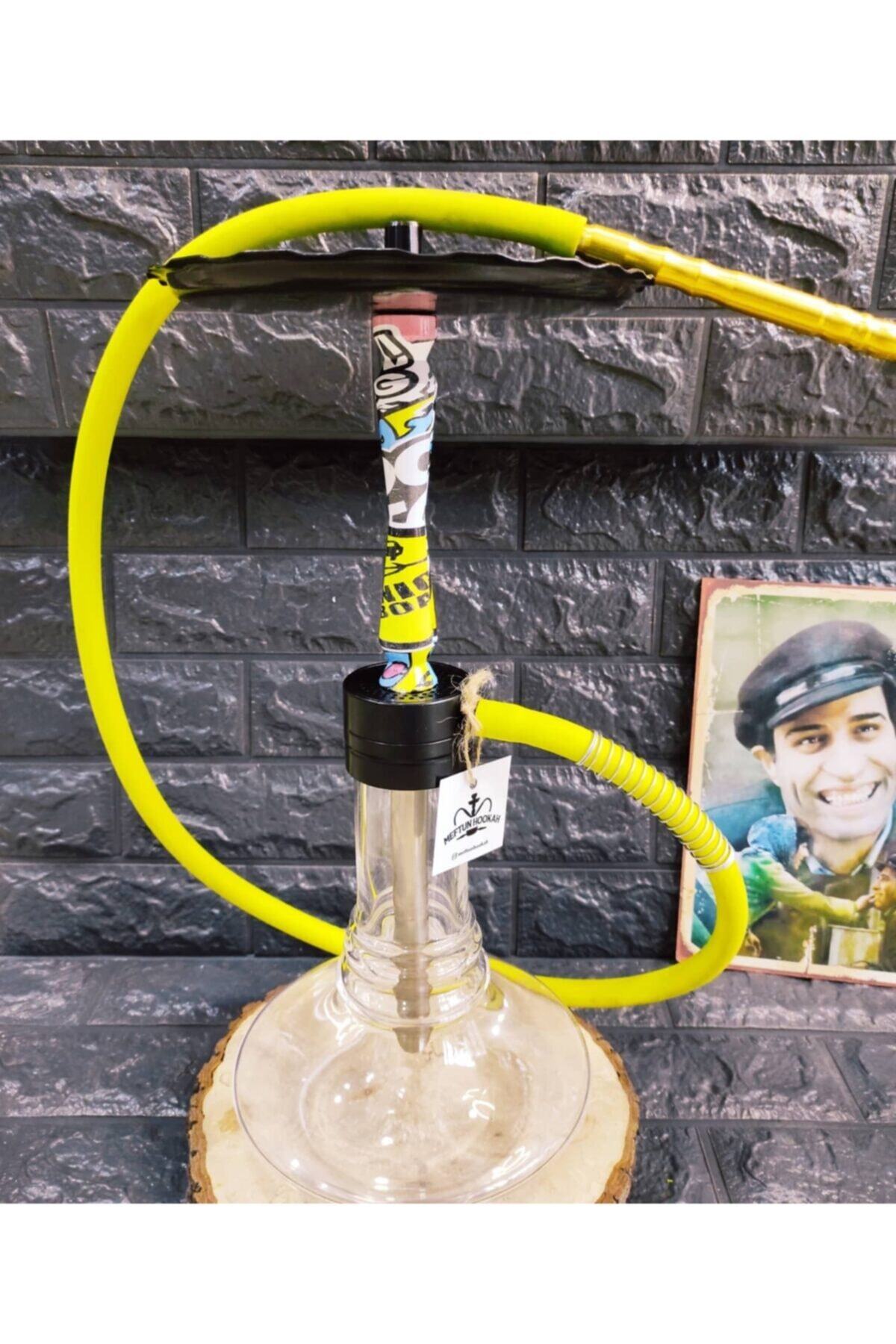 Meftun Hookah Desenli Konya Nargile Takımı