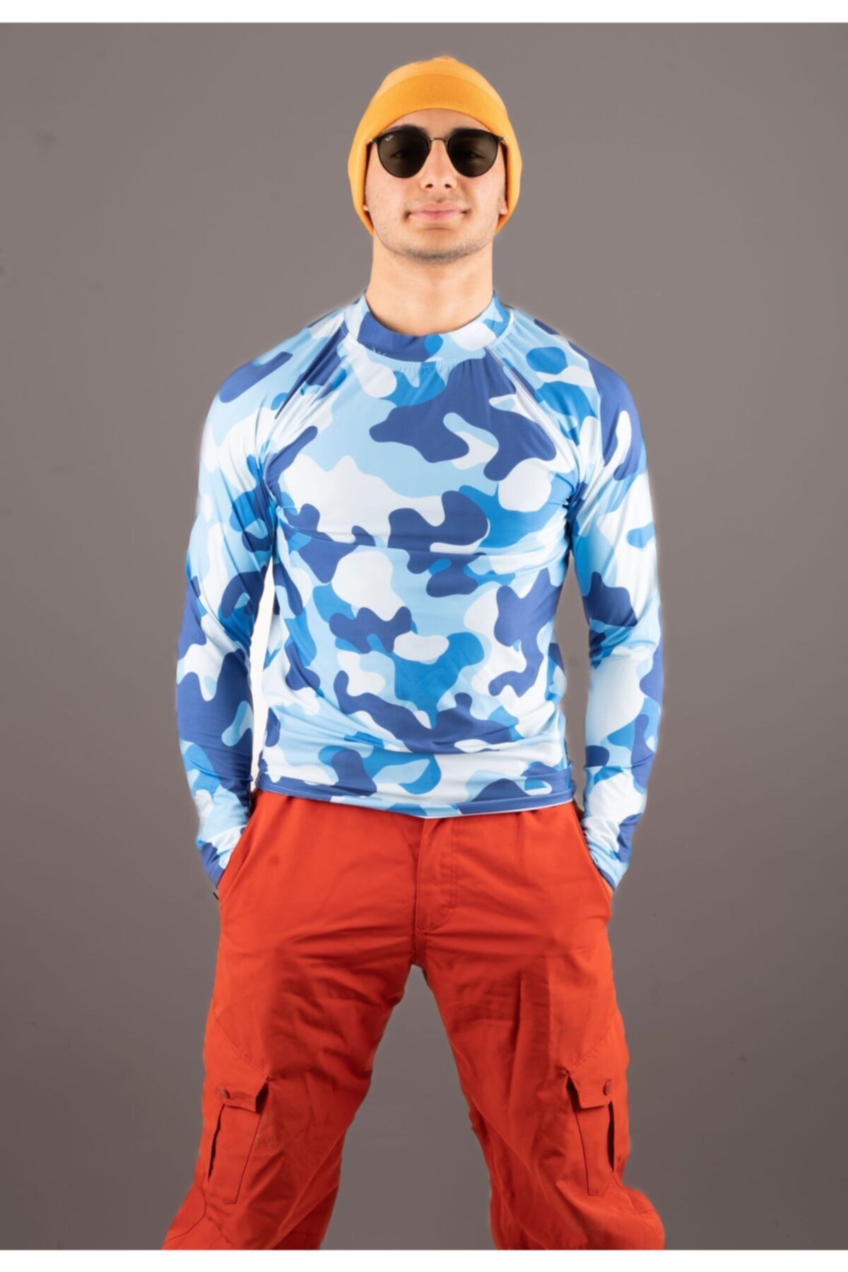 WOB Camo Blue Unısex Üst Içlik