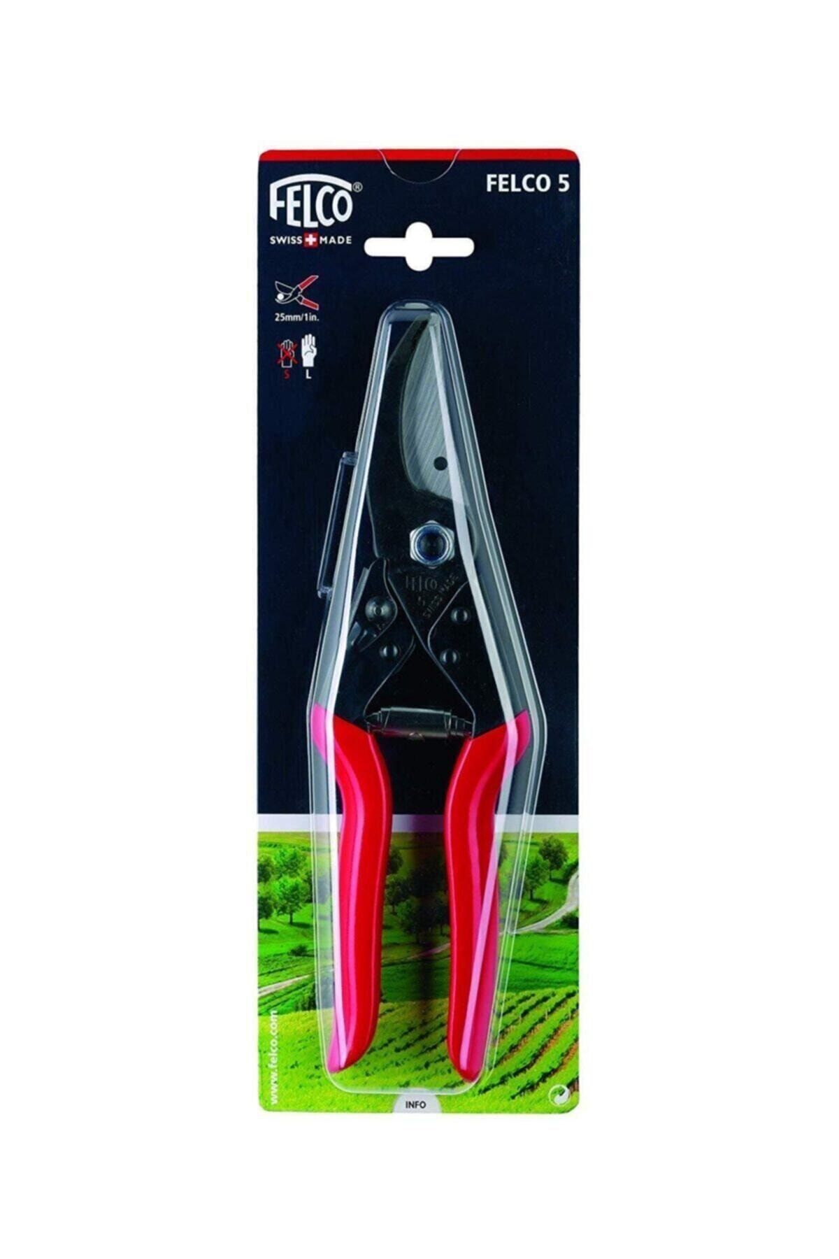 Felco 5 Budama Makası 22.5 Cm Sağ By-pass Ağaç Asma Bahçe Makası