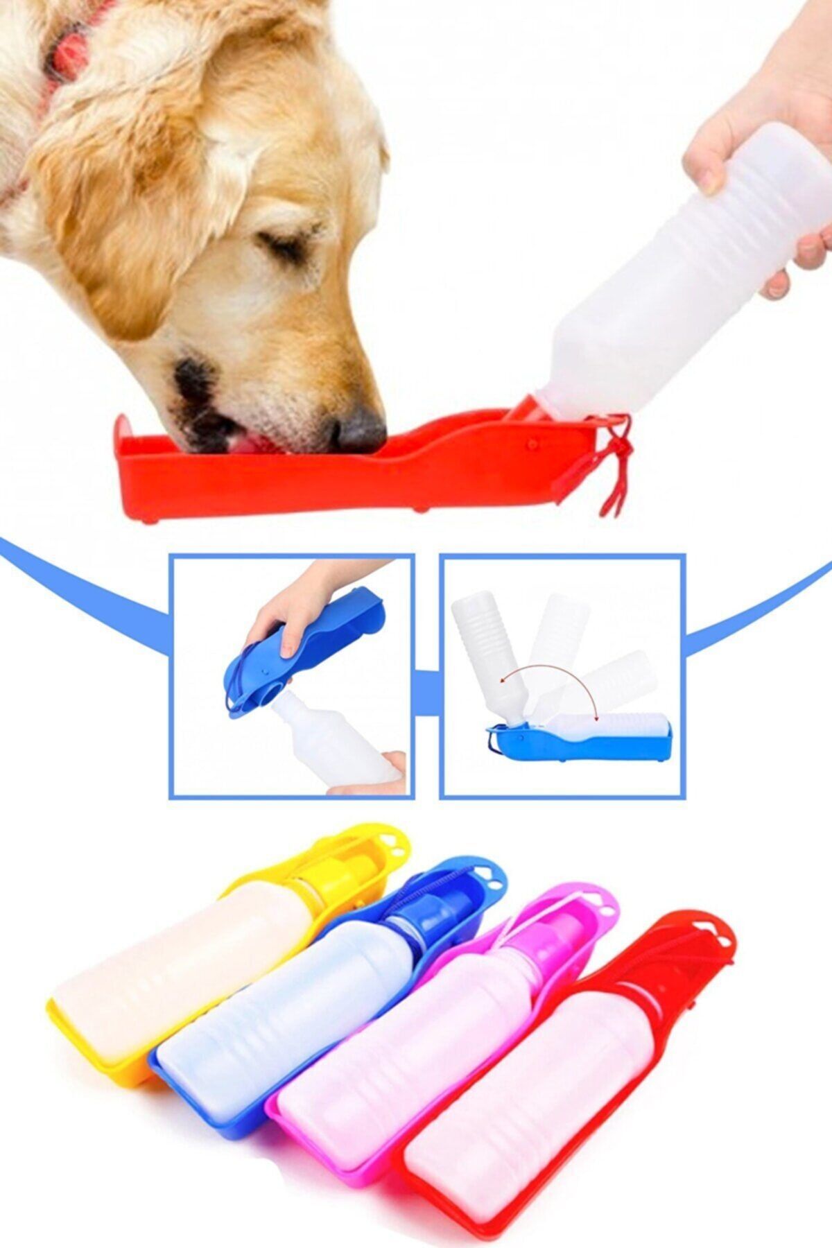 Doglife Taşınabilir Evcil Hayvan Seyahat Suluğu 500 Ml