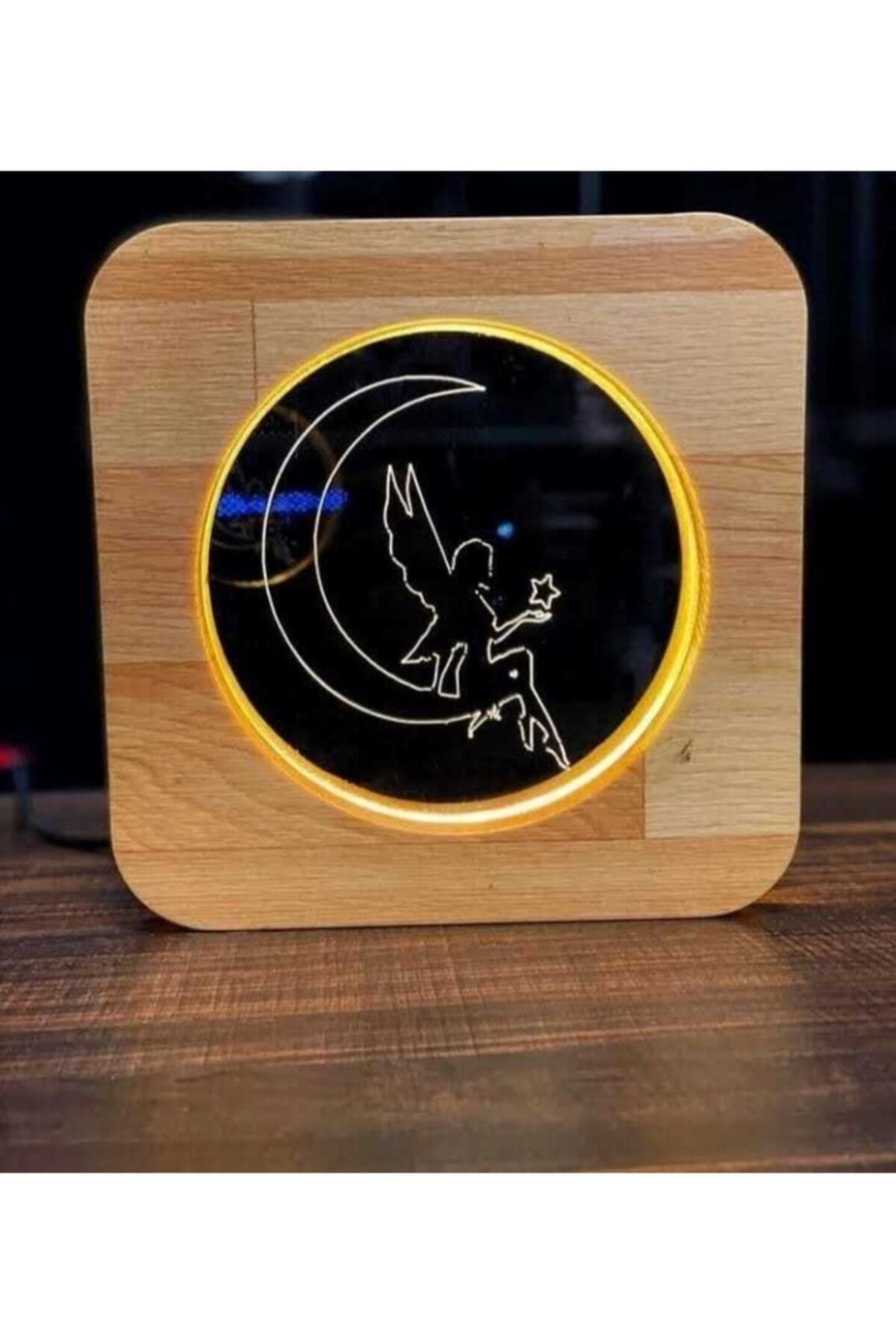 woodbalm Ahşap Perili Masa Lambası