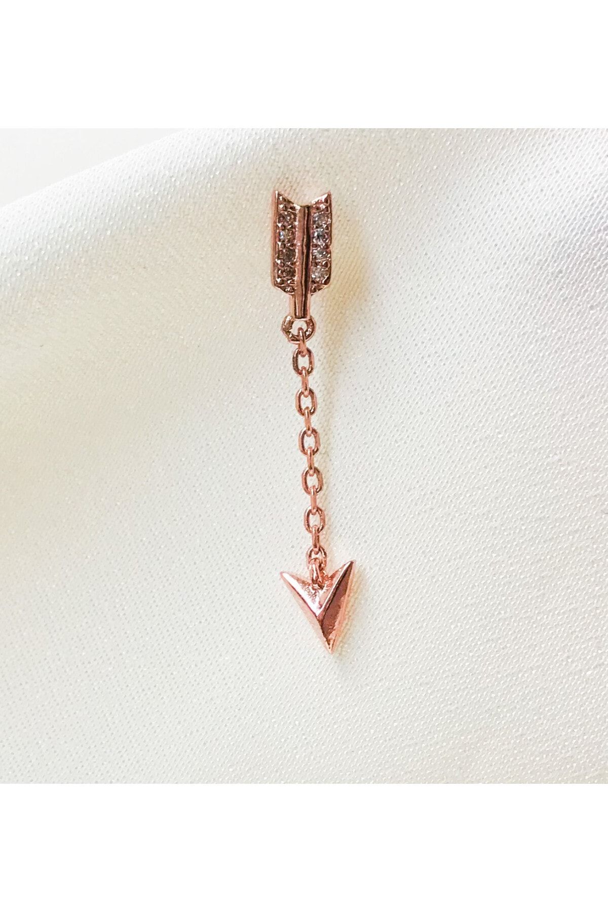 Gizzosilverjewelry 925 Ayar Gümüş Küpe (ROSE)