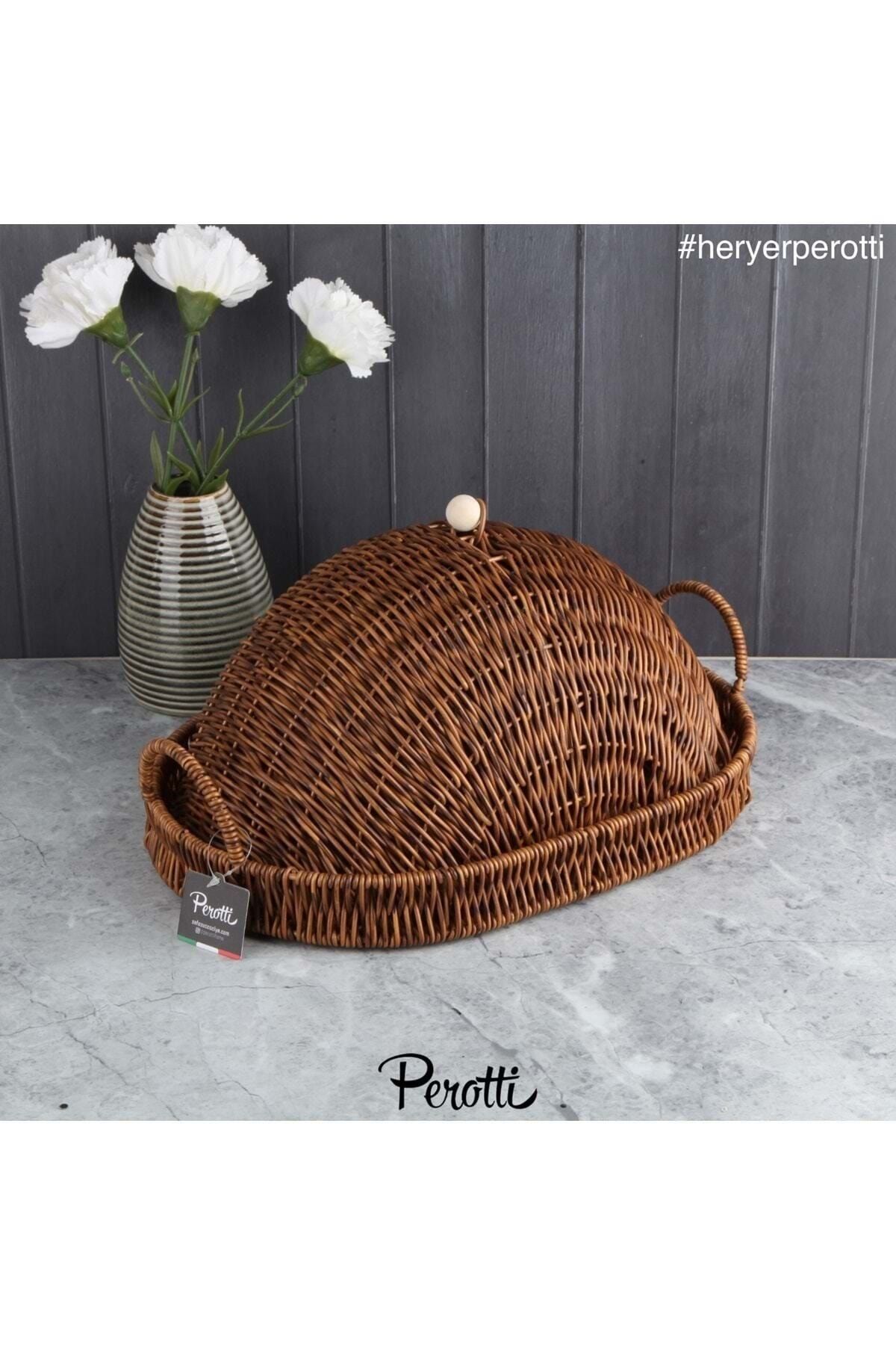Perotti 13551 Hasır Kapaklı Oval Tepsi