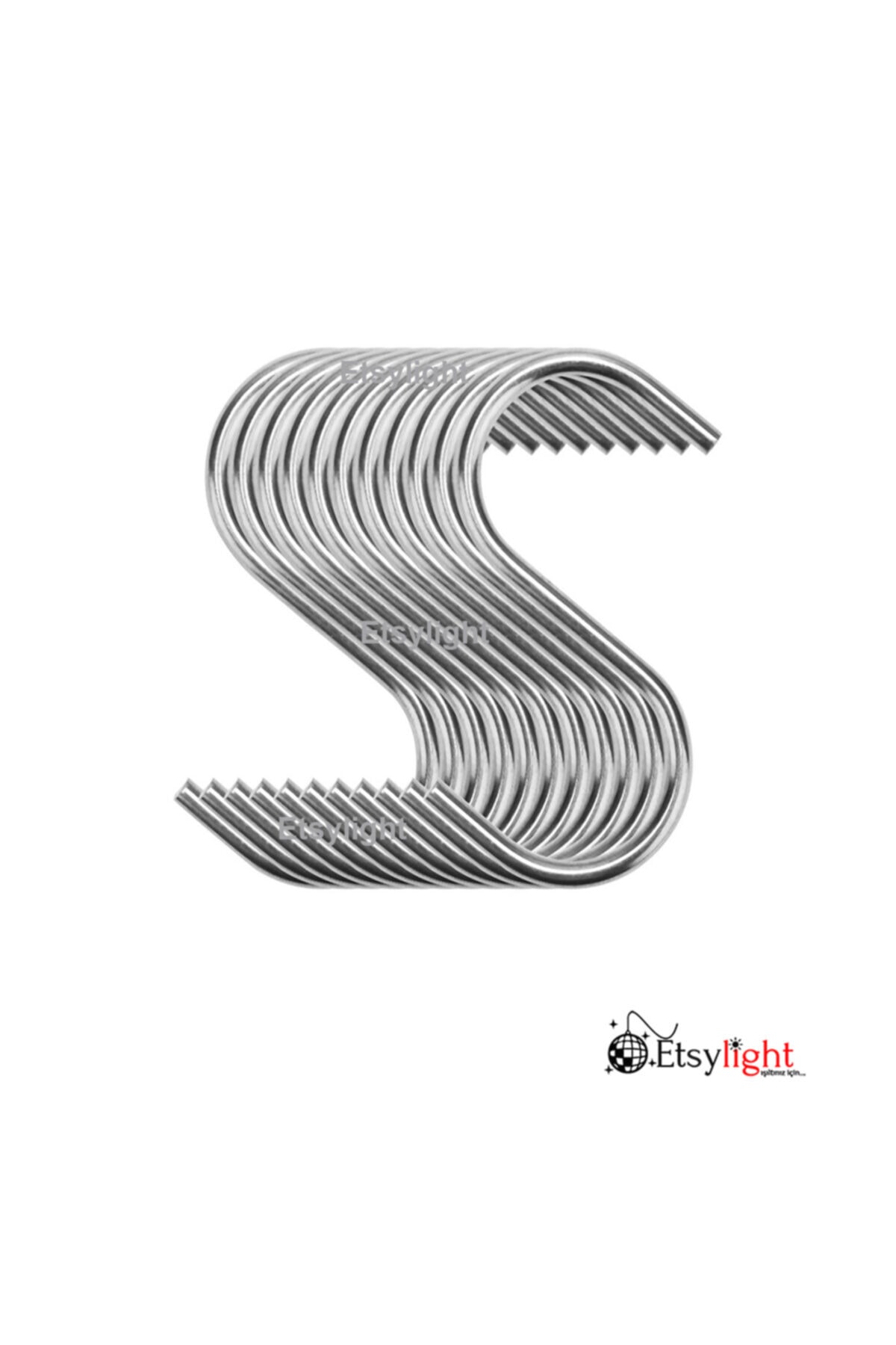 Etsylight , Kanca, S Kanca, Metal Kanca, Makrome Kanca, 10 Adet