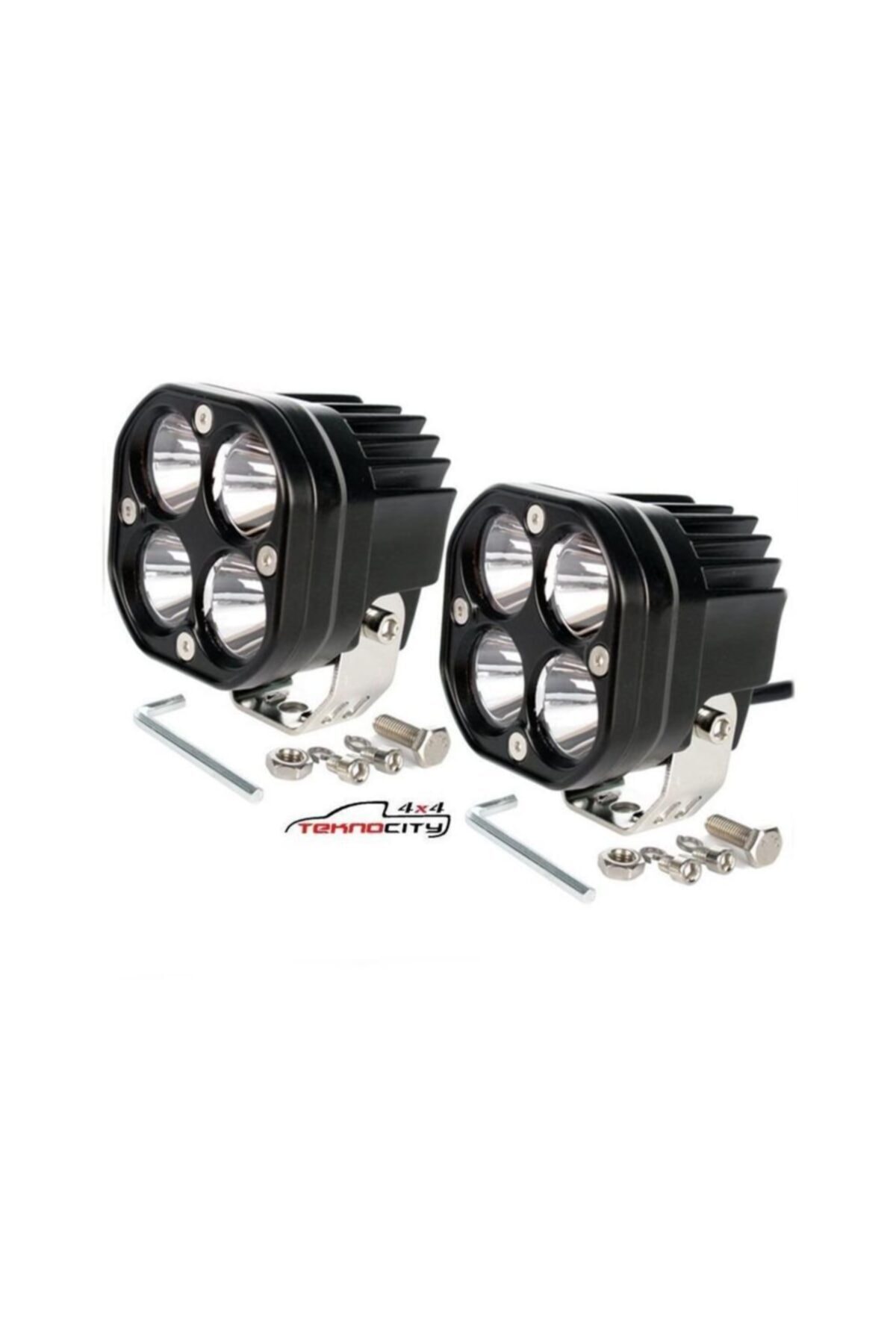 ttmotomarket Offroad Sis Lambası 4 Led 20w Beyaz Cree Led Motorsiklet Uyumlu Çift Fiyatı