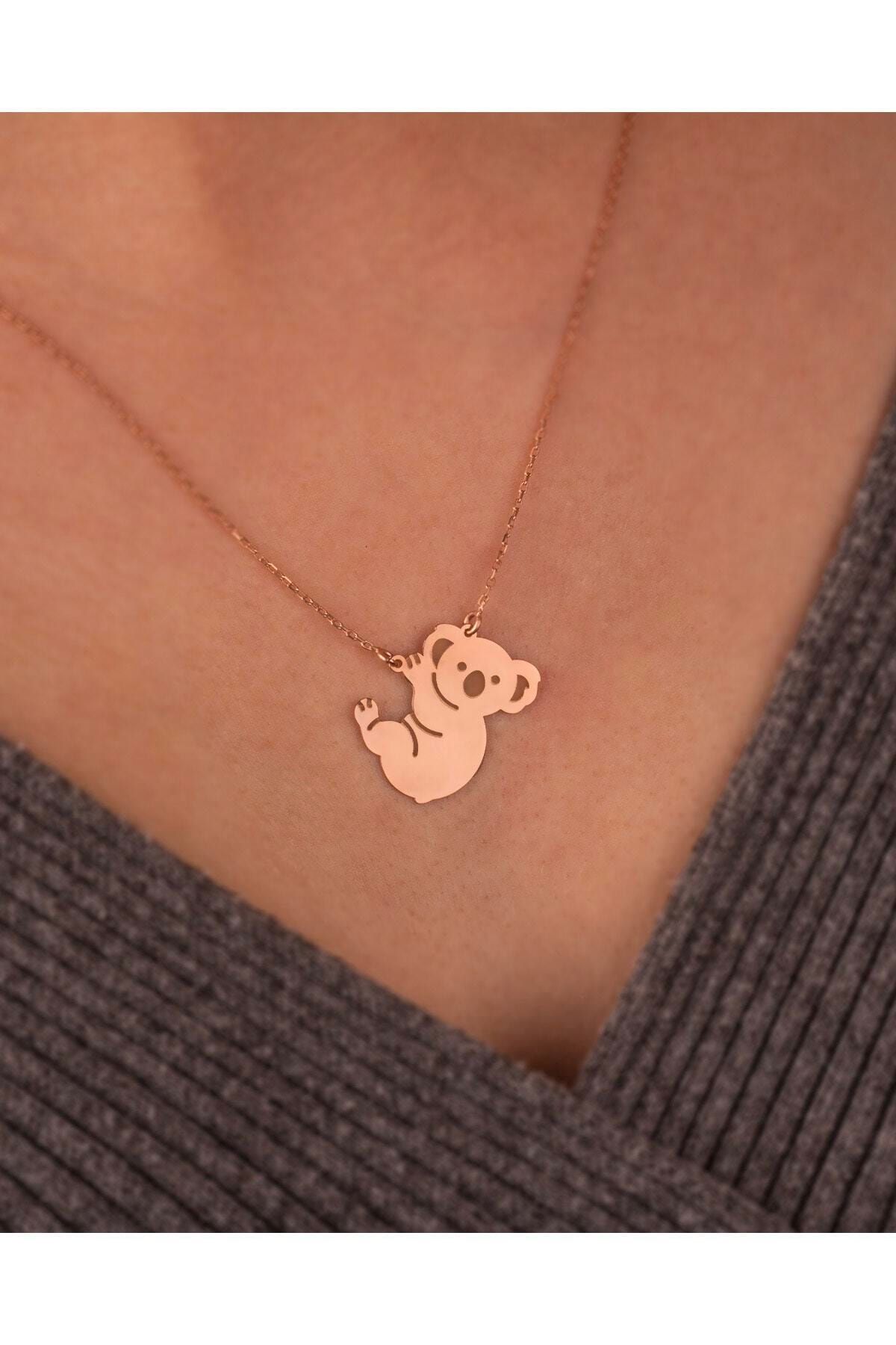 Amore Concept Koala Rose Gümüş Kolye