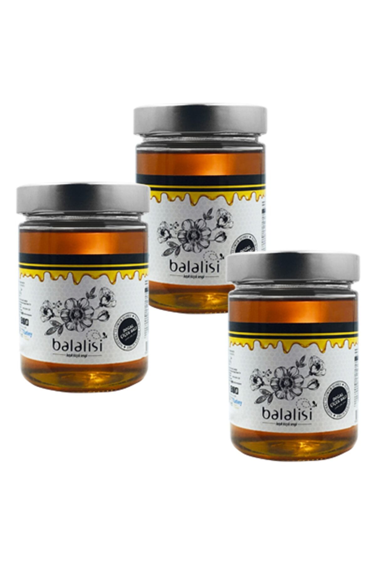 balalisi Çiçek Balı 850 G 3'lü Set