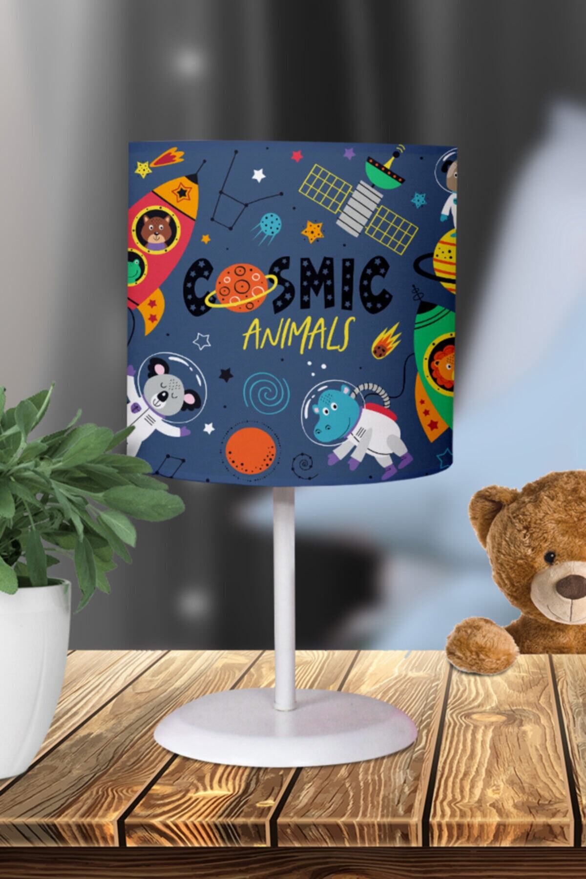 Moonstar Online Kozmik Hayvanlar Çocuk Odası Abajur
