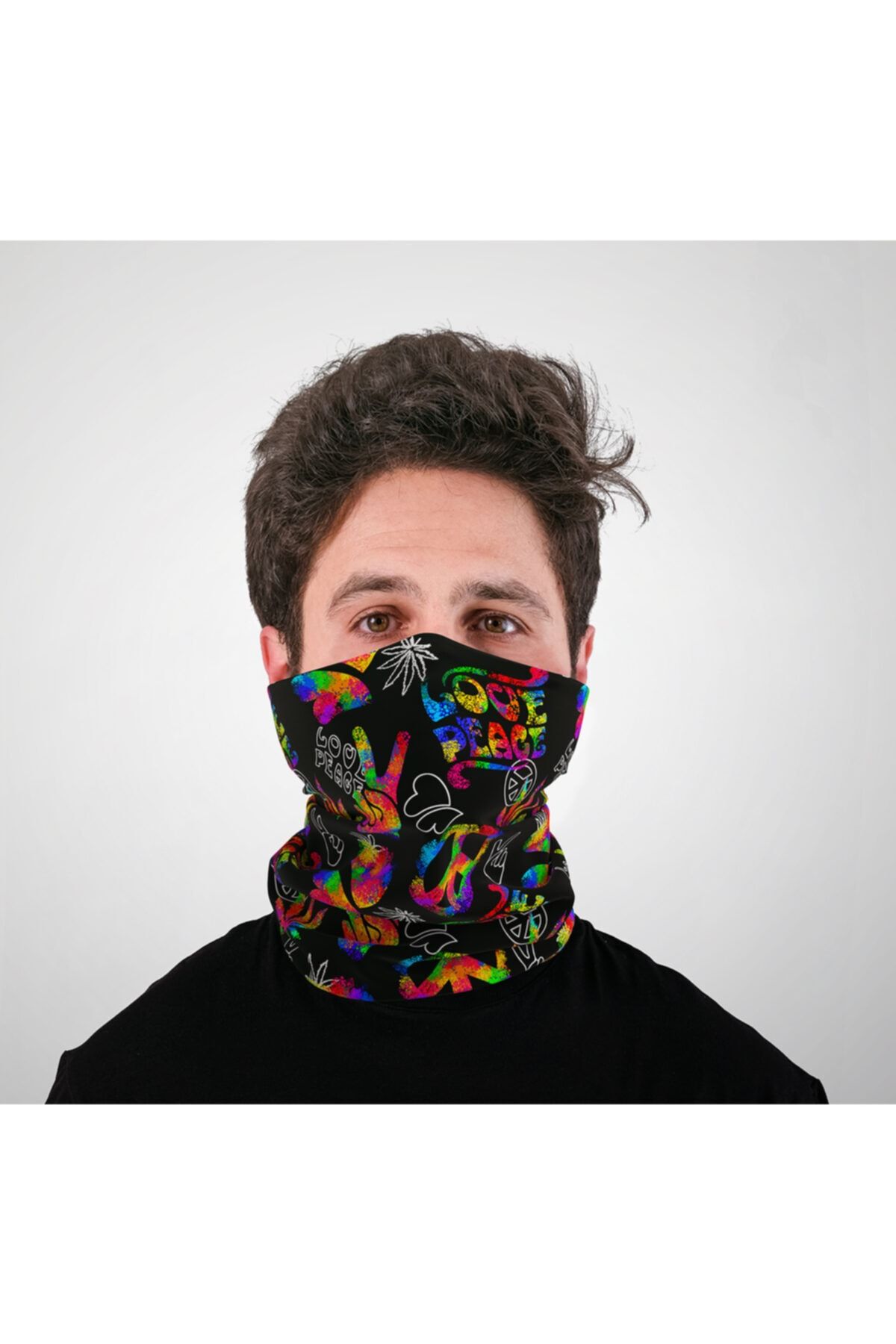 SWAWE Peace Desenli Boyunluk/maske/baf