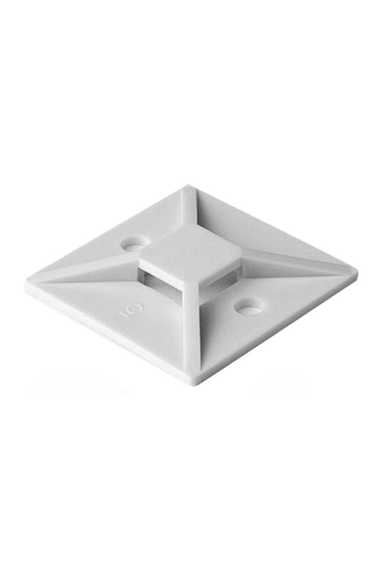 WOZLO 50 Adet - Yapışkanlı Kroşe - 30*30mm Kablo Bağı