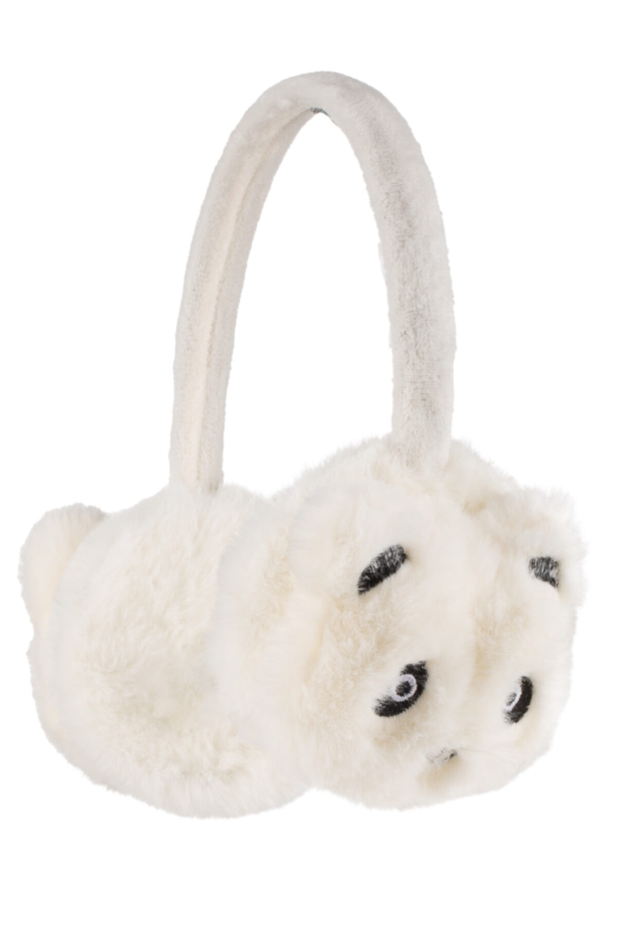 Kitti Kışlık Çocuk Kulaklık Earmuff Tüylü Nakışlı