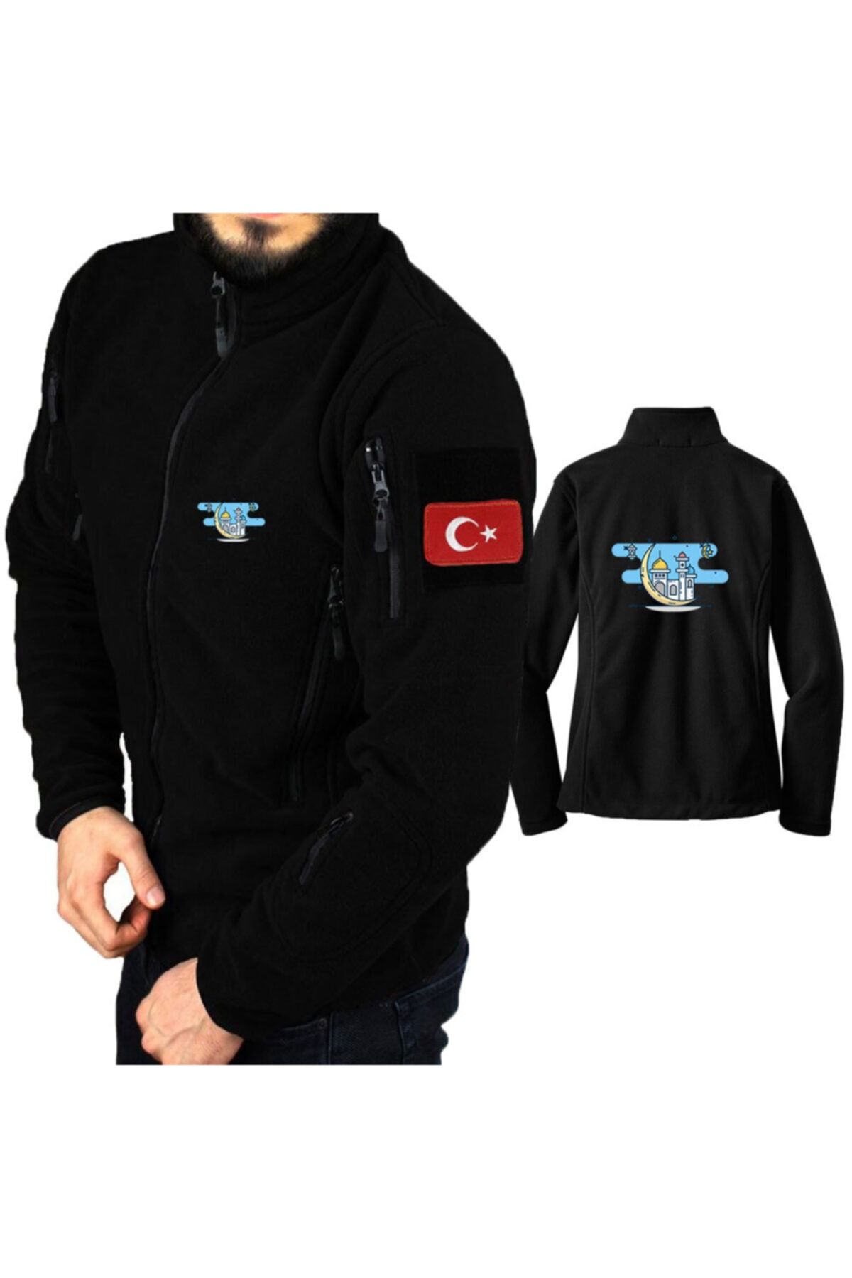 astak Cami Askeri Taktik Polar /mont Peç'li Bll719
