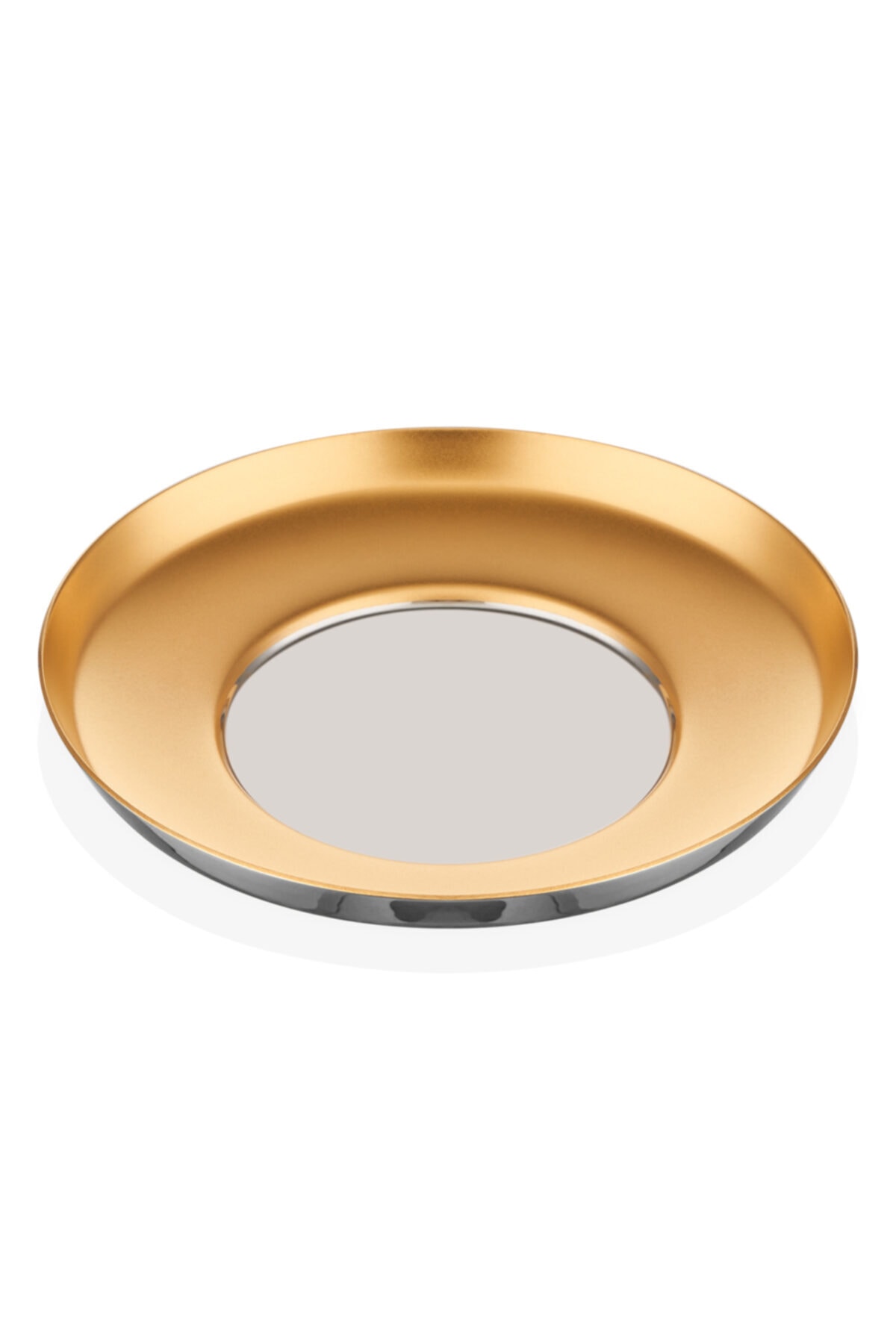 Narin Halley - Çay Tabak - Büyük Boy - Mat Altın