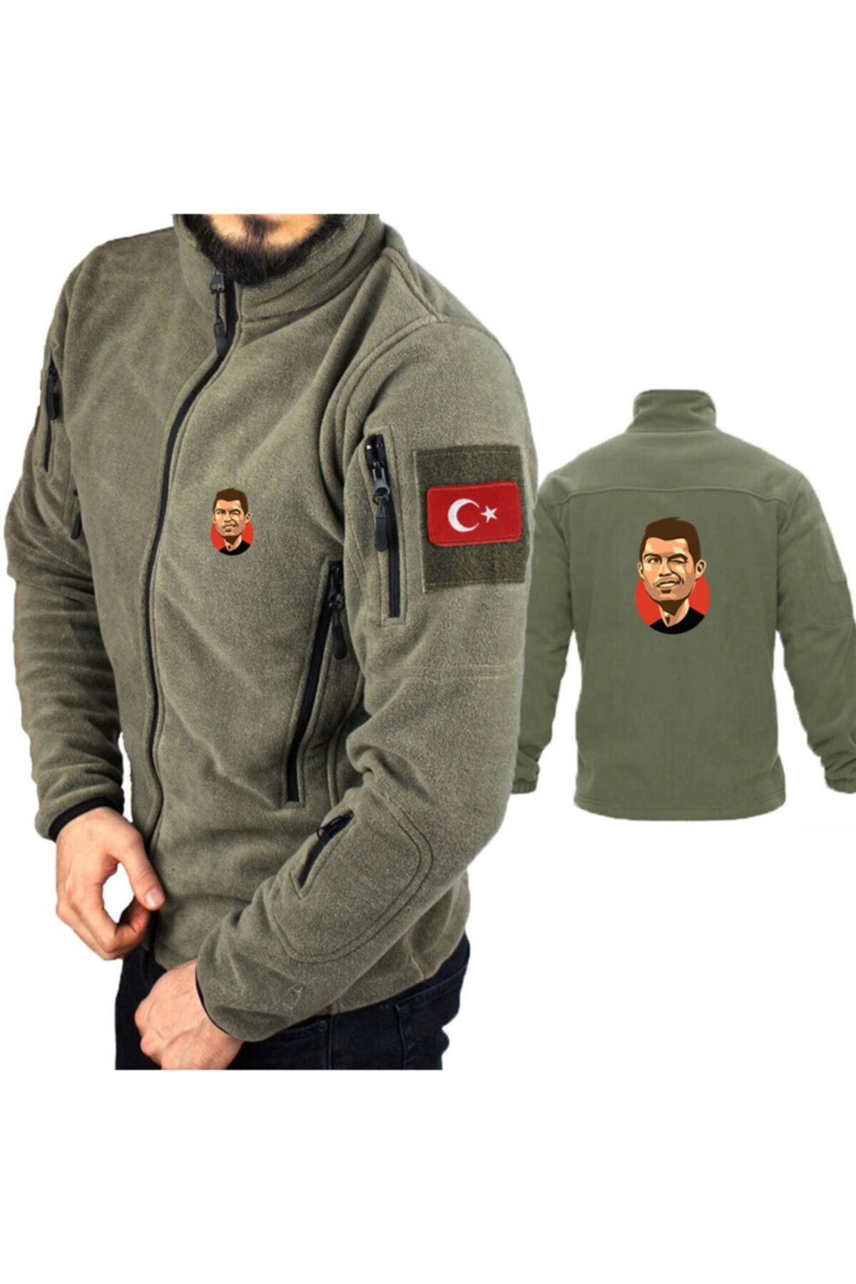 astak Ronaldo Askeri Taktik Polar /mont Peç'li Bll1233