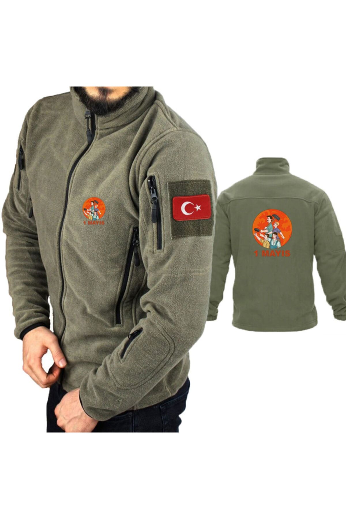 astak 1 Mayıs Askeri Taktik Polar /mont Peç'li Bll1005