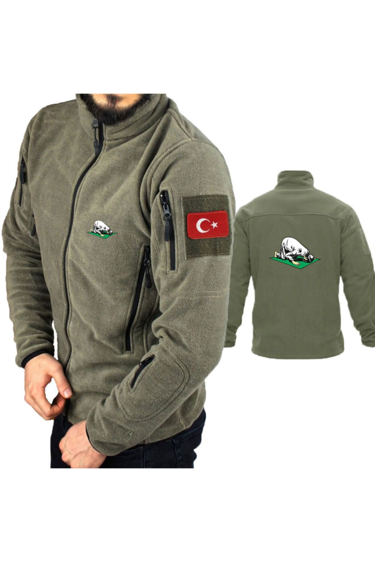 astak Namaz Kılan Adam Askeri Taktik Polar Peç'li Bll729