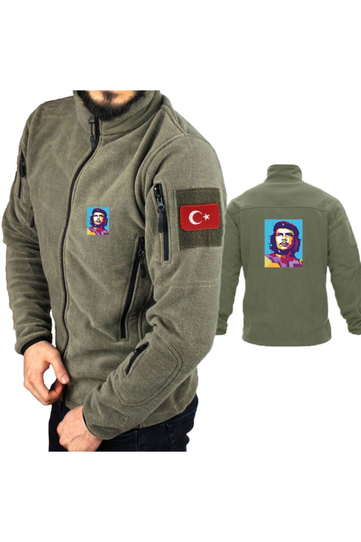 astak Che Guevara Askeri Taktik Polar /mont Peç'li Bll991