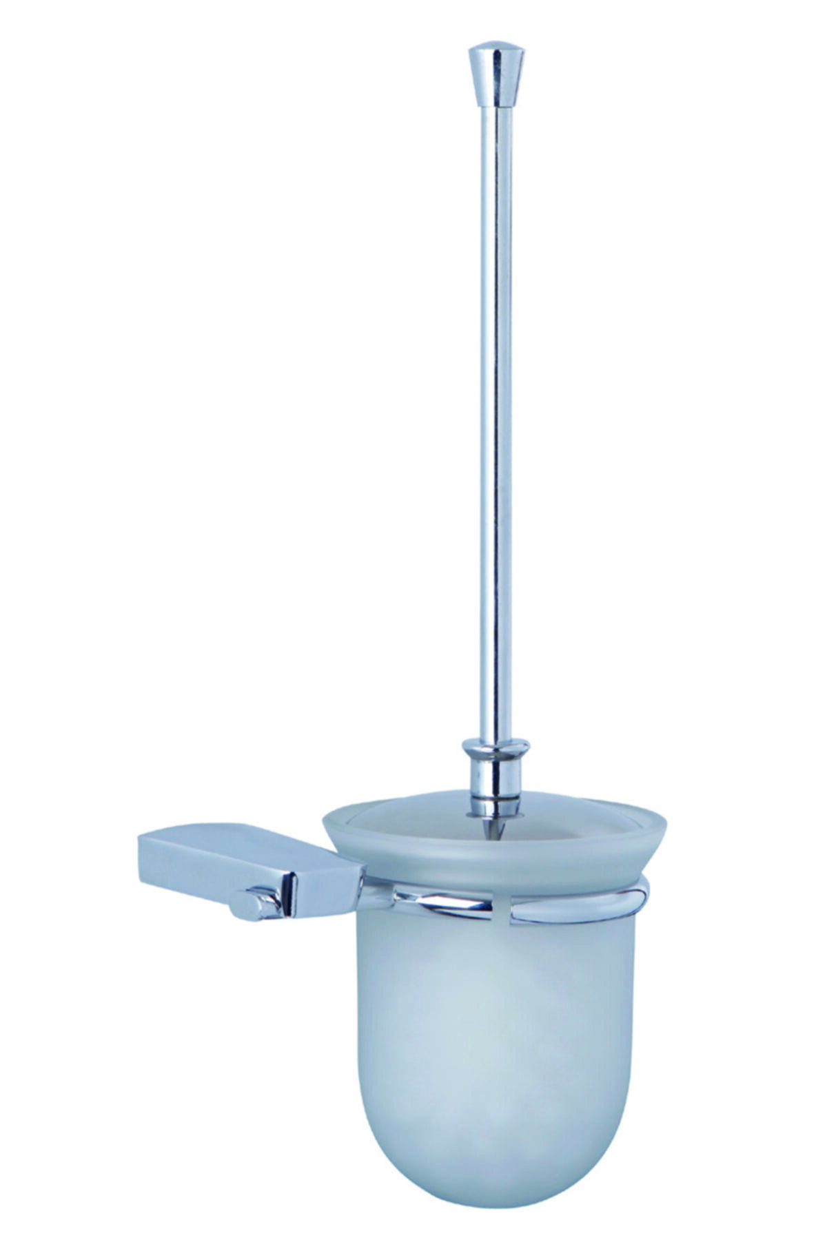 Line Bathroom Futura Tuvalet Fırçalık (buzlu Cam), Krom