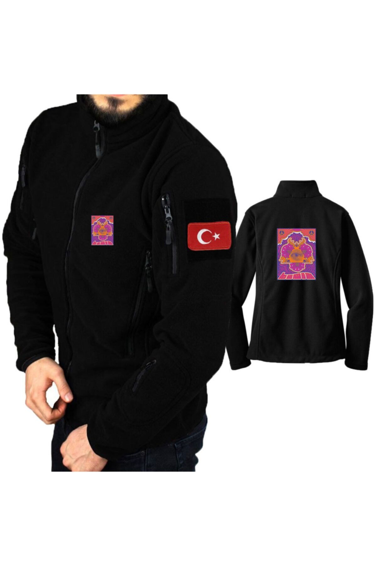 astak Göz Askeri Taktik Polar Mont Peç'li Bll585