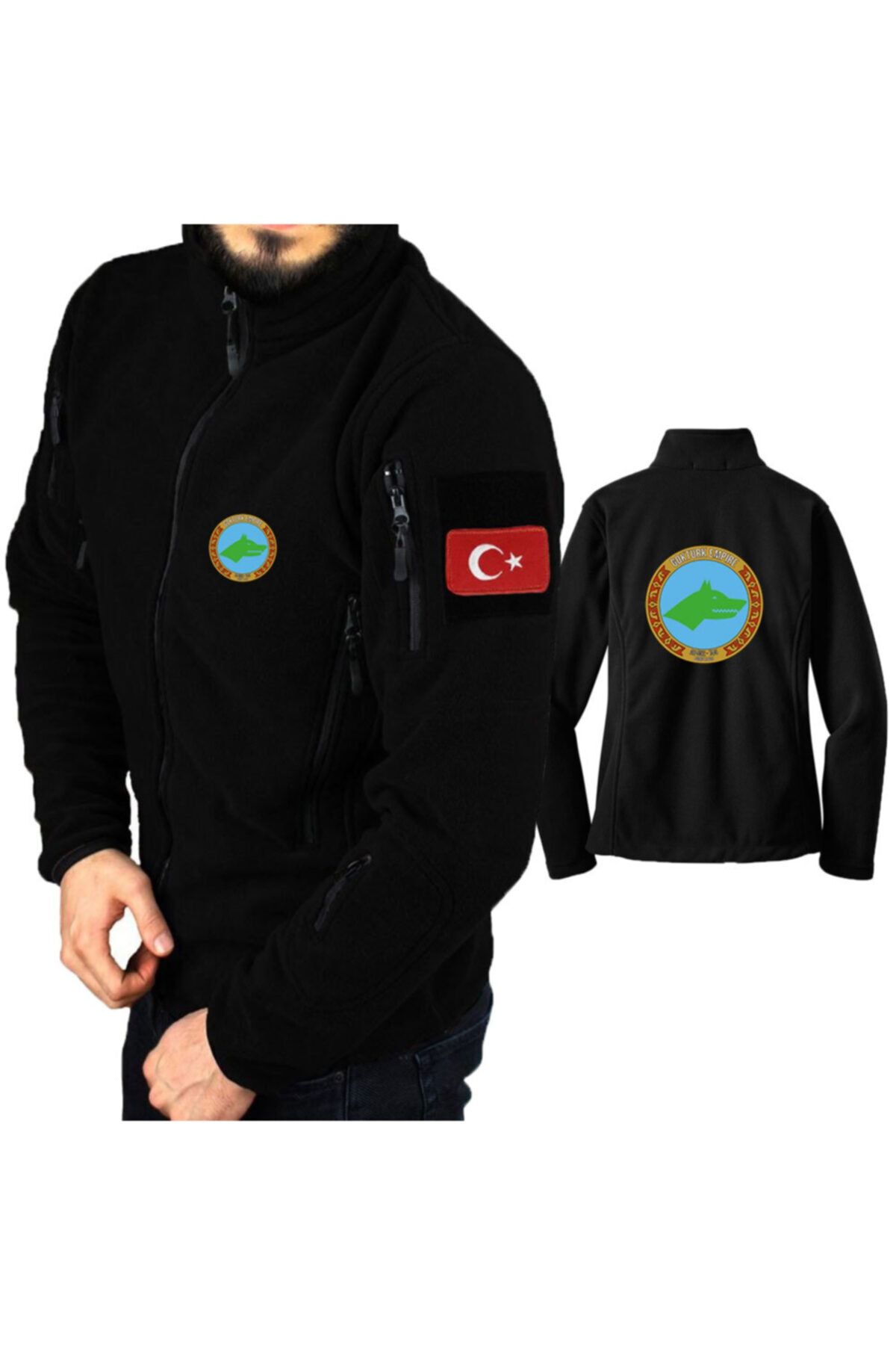 astak Göktürk Askeri Taktik Polar /mont Peç'li Bll1452
