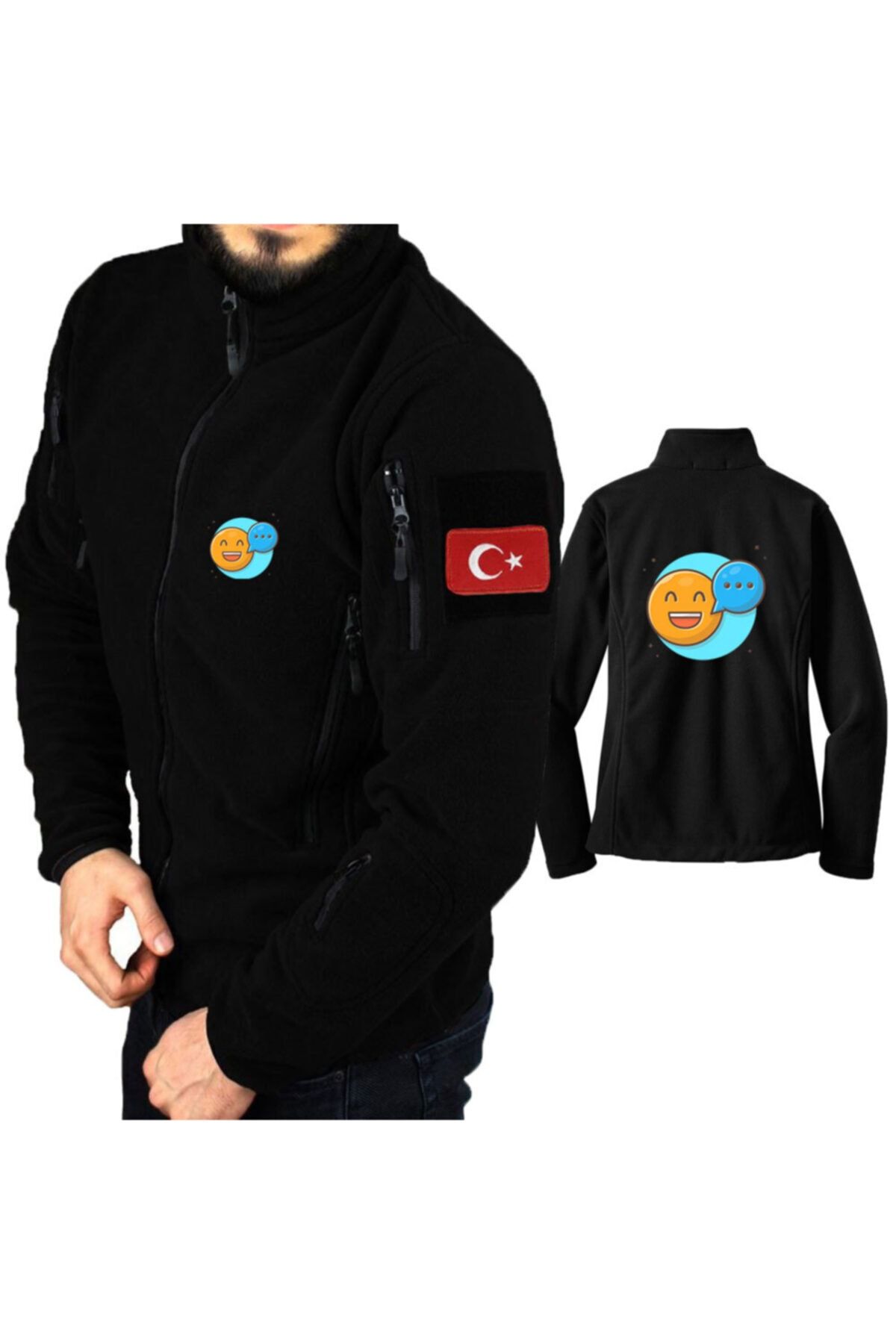 astak Mesajlaşmak Askeri Taktik Polar /mont Peç'li Bll1315