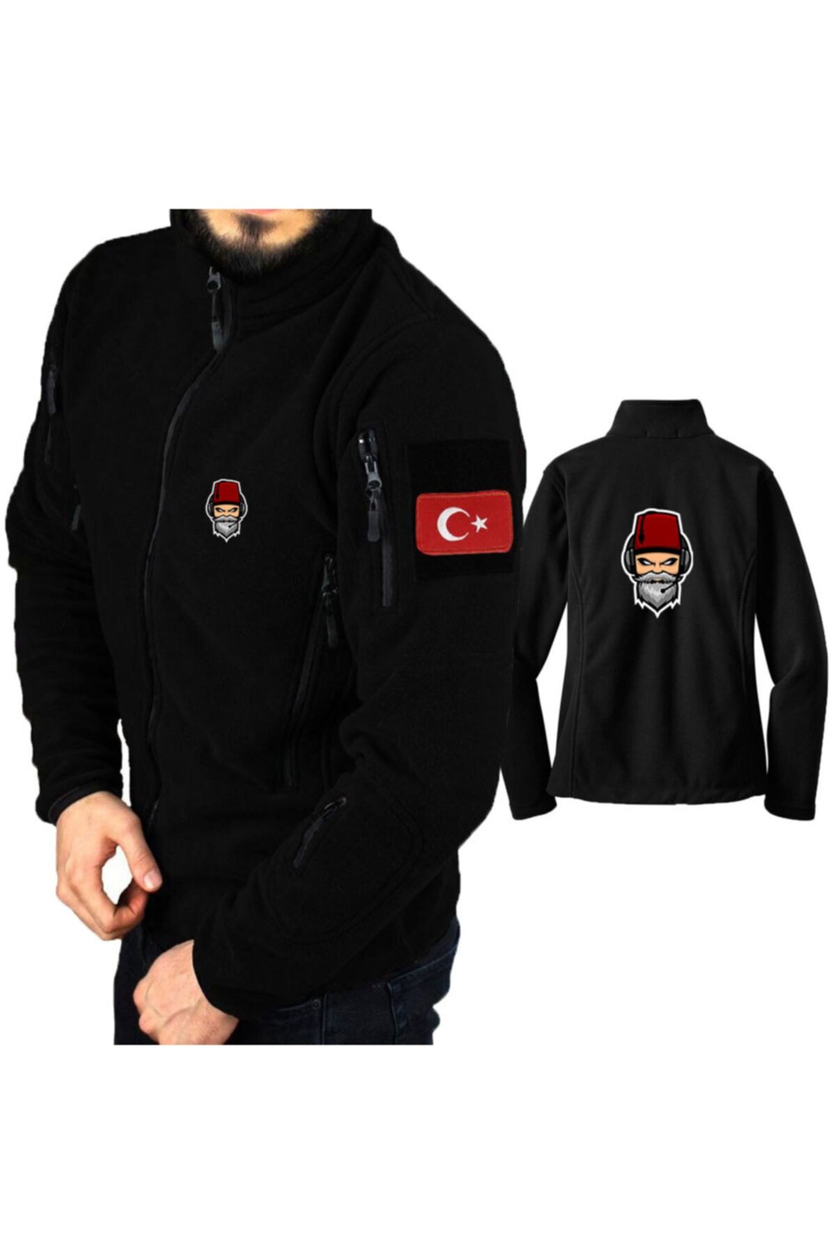 astak Turkish Gamer Askeri Taktik Polar /mont Peç'li Bll1725