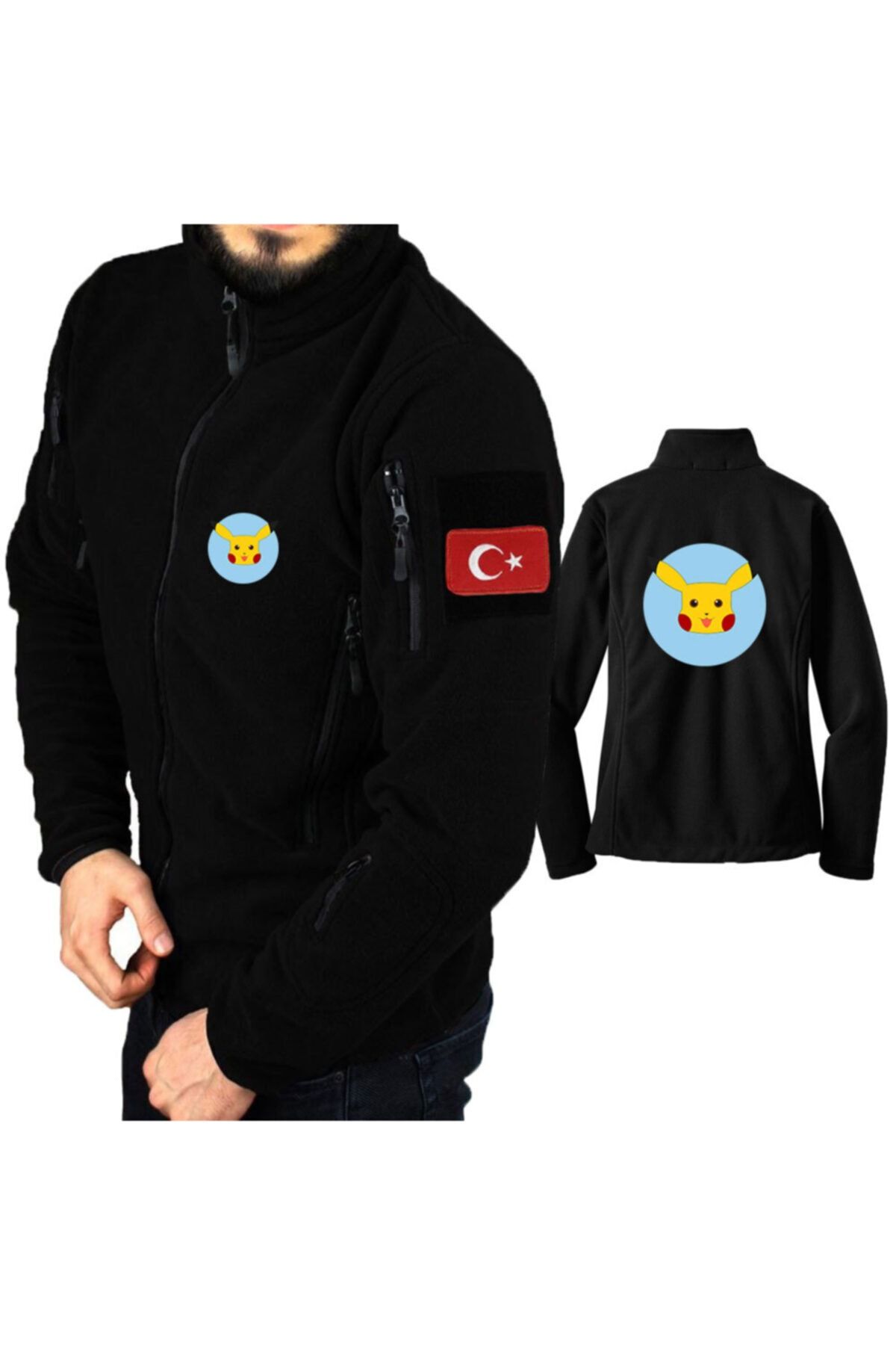 astak Pikaçu Askeri Taktik Polar /mont Peç'li Bll1827