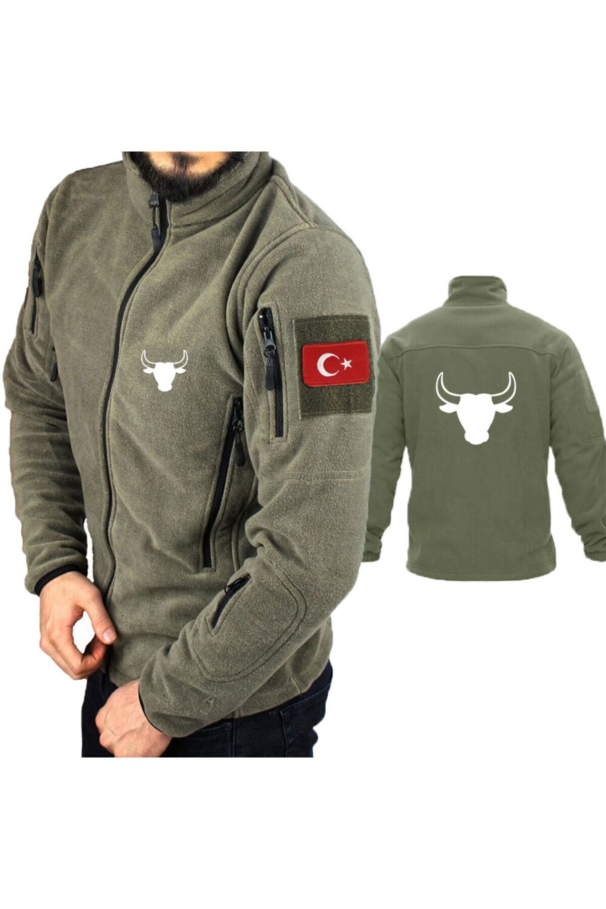 astak Boğa Askeri Taktik Polar /mont Peç'li Bll807