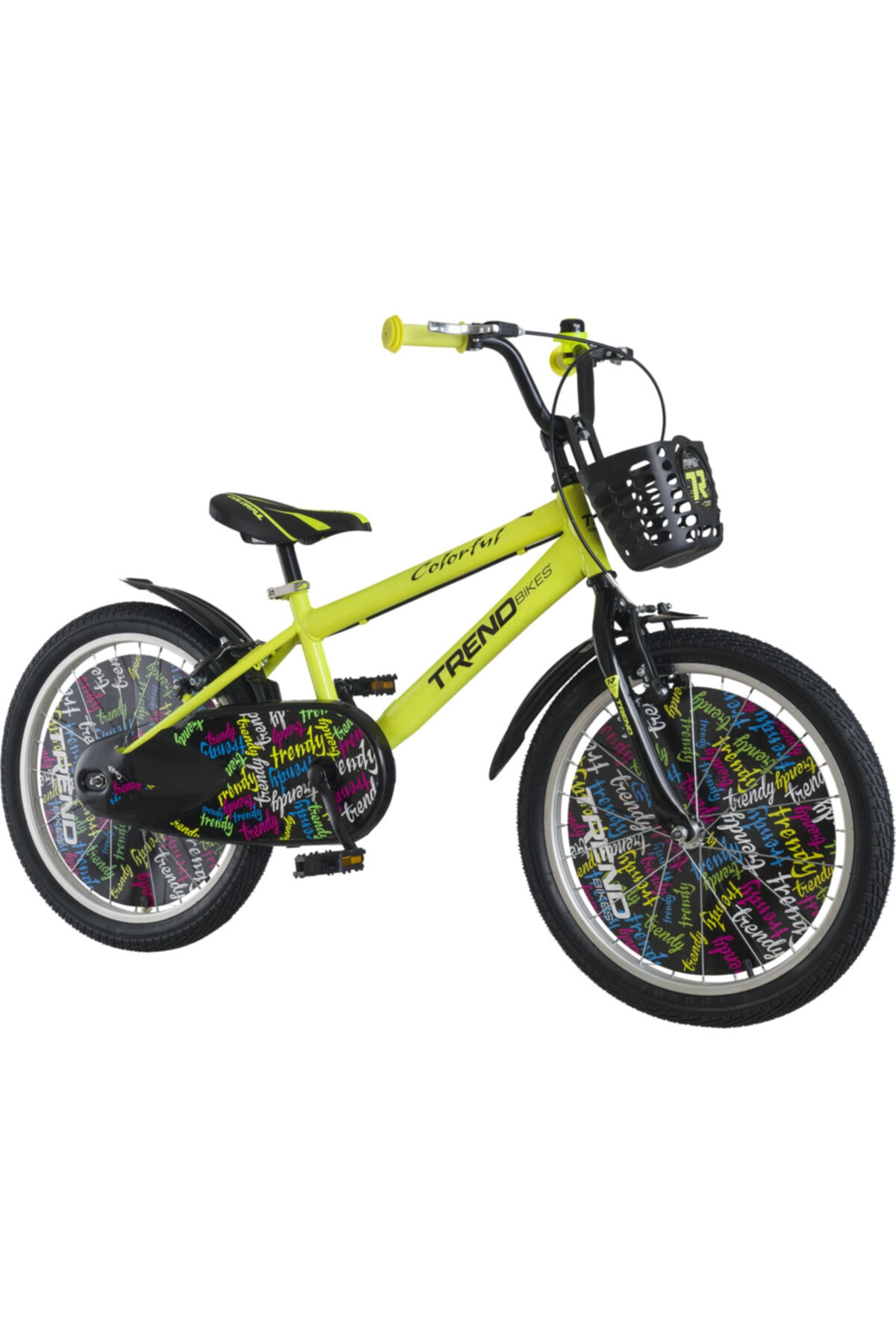 TRENDBIKE Colorful 20 Jant 6-10 Yaş Erkek Çocuk Bisikleti Neon Sarı Kadro
