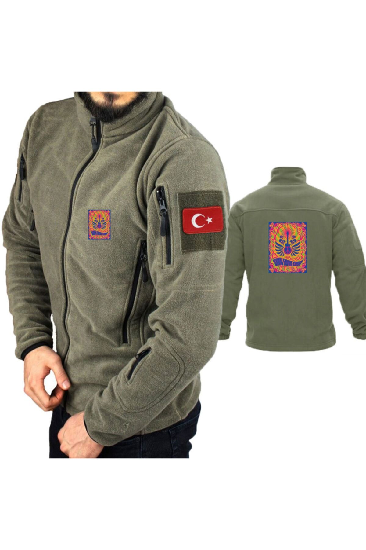 astak Love Askeri Taktik Polar /mont Peç'li Bll588