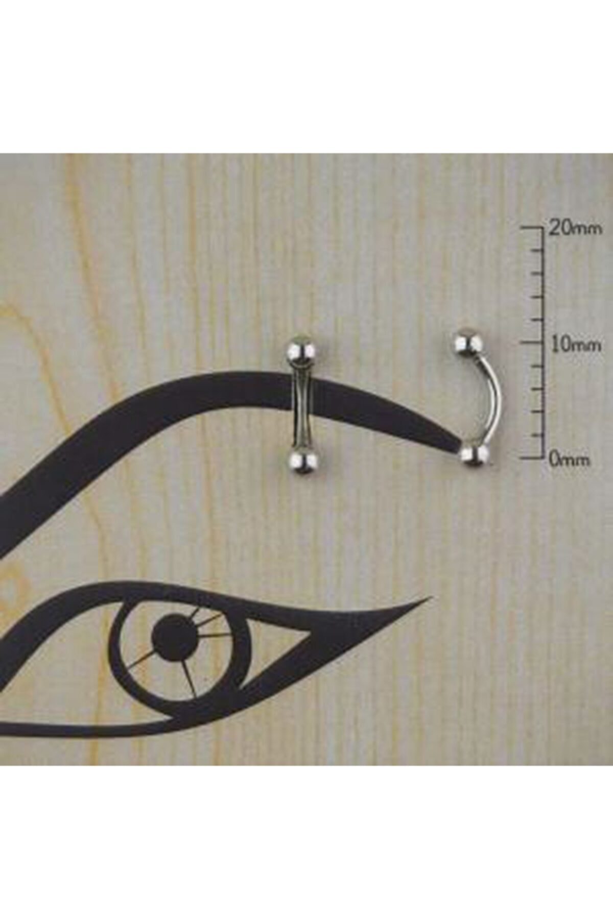 HEIMDALL Gümüş 316l Cerrahi Çelik Kararmaz Kaş-rook-kıkırdak 6mm Piercing