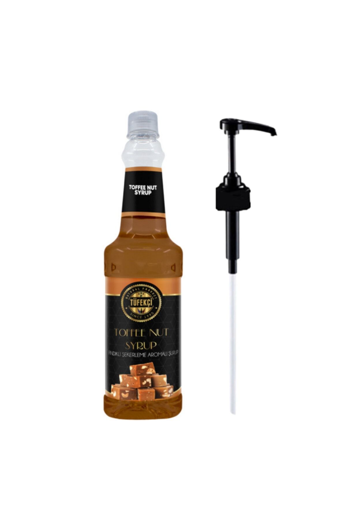 By Tüfekçi Fındık Karamel Toffee Nut 750ml Ve Şurup Pompası