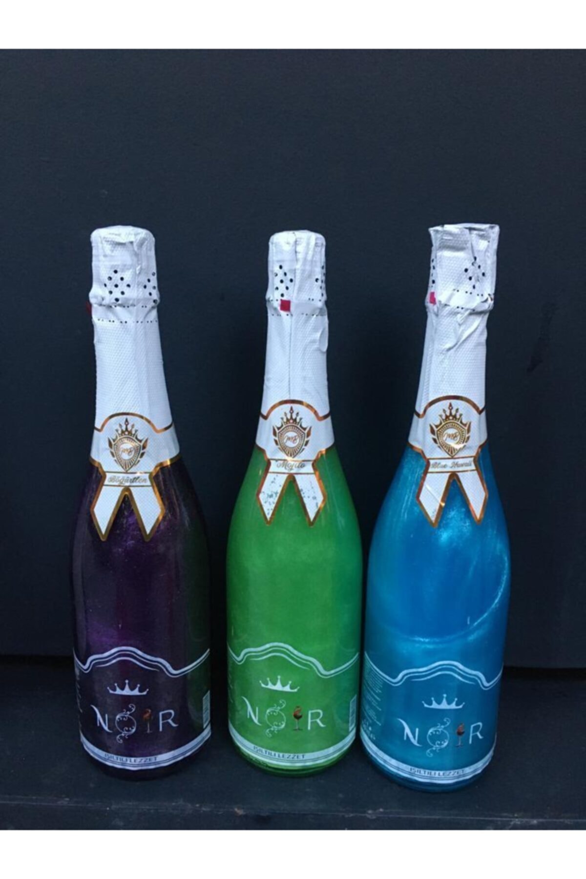 Noir Alkolsüz Majito, Blue Hawaii Ve Böğürtlen Aromalı Gazlı Içecek (3 Adet)