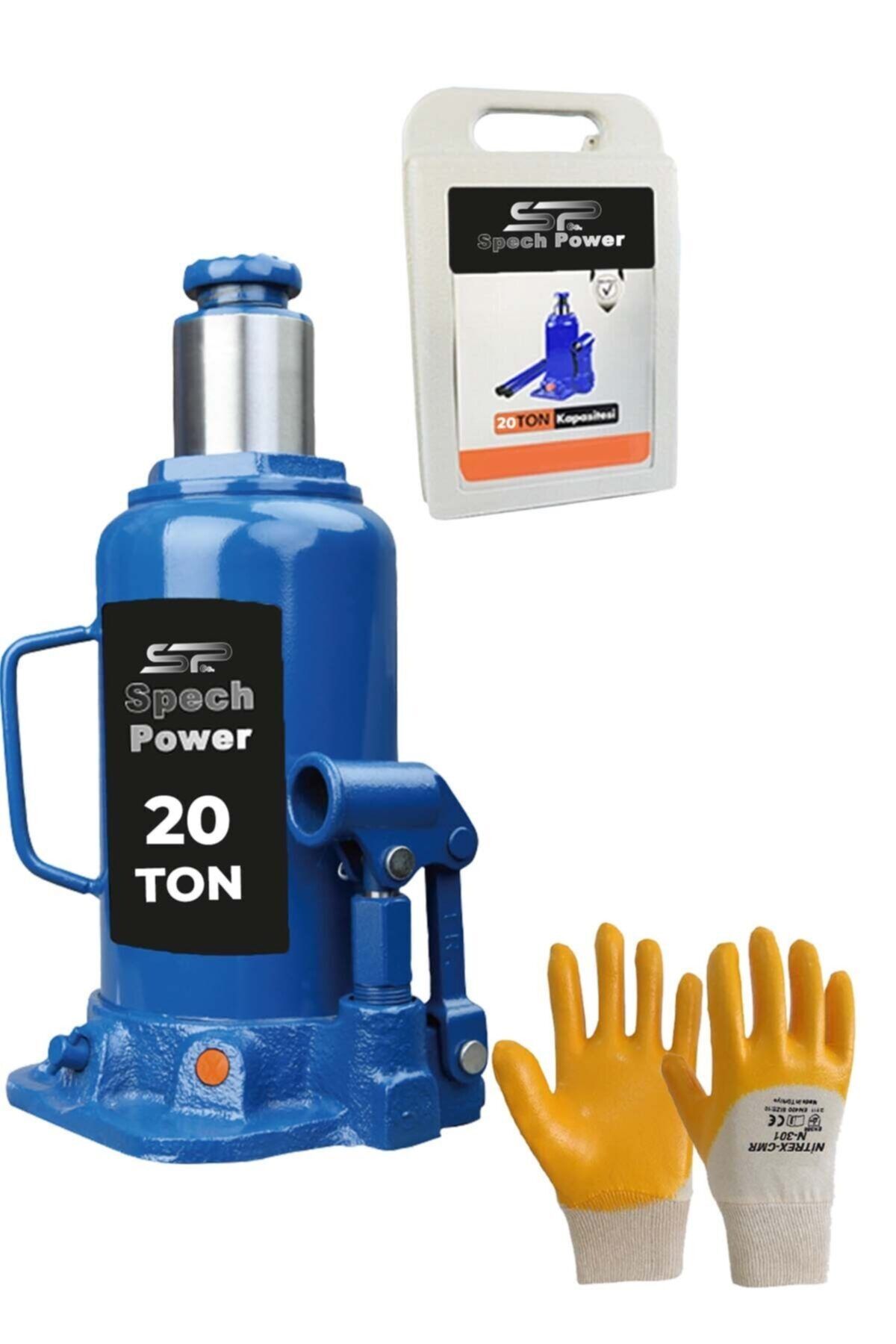 Spech Power Ats-5920 Hidrolik 20 Ton Araç Kaldırma Krikosu Taşıma Çantalı Şişe Kriko