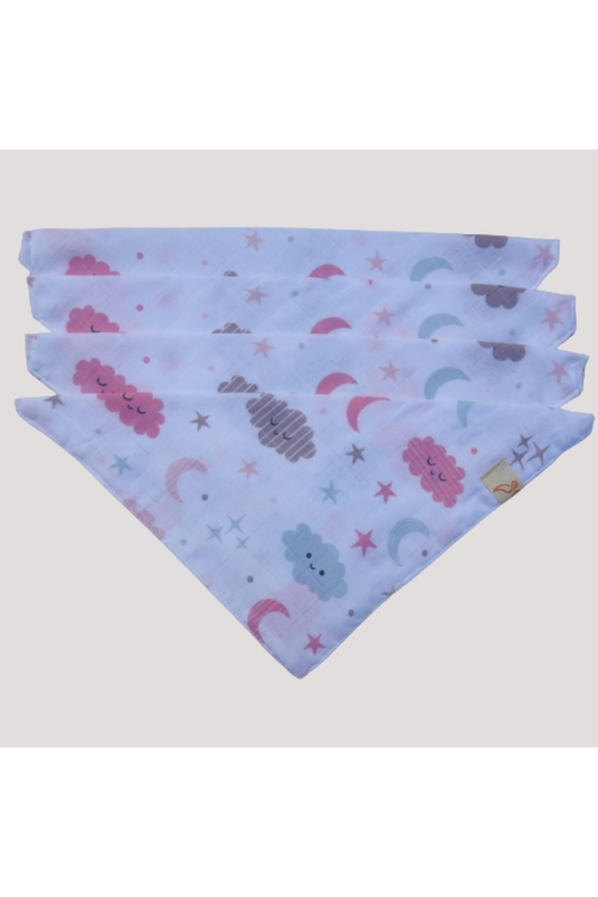 StorkyBaby 4lü Set Müslin Mama Ve Salya Önlüğü