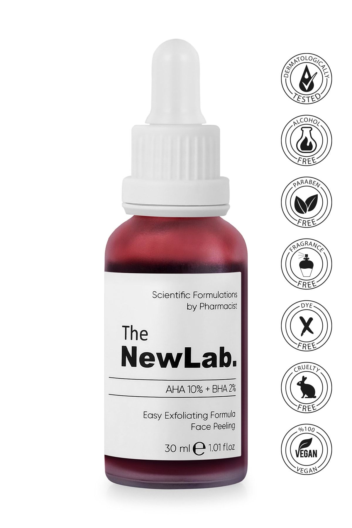 The NewLab Canlandırıcı & Cilt Tonu Eşitleyici Yüz Peeling Serum 30 Ml (aha 10% + Bha 2%)