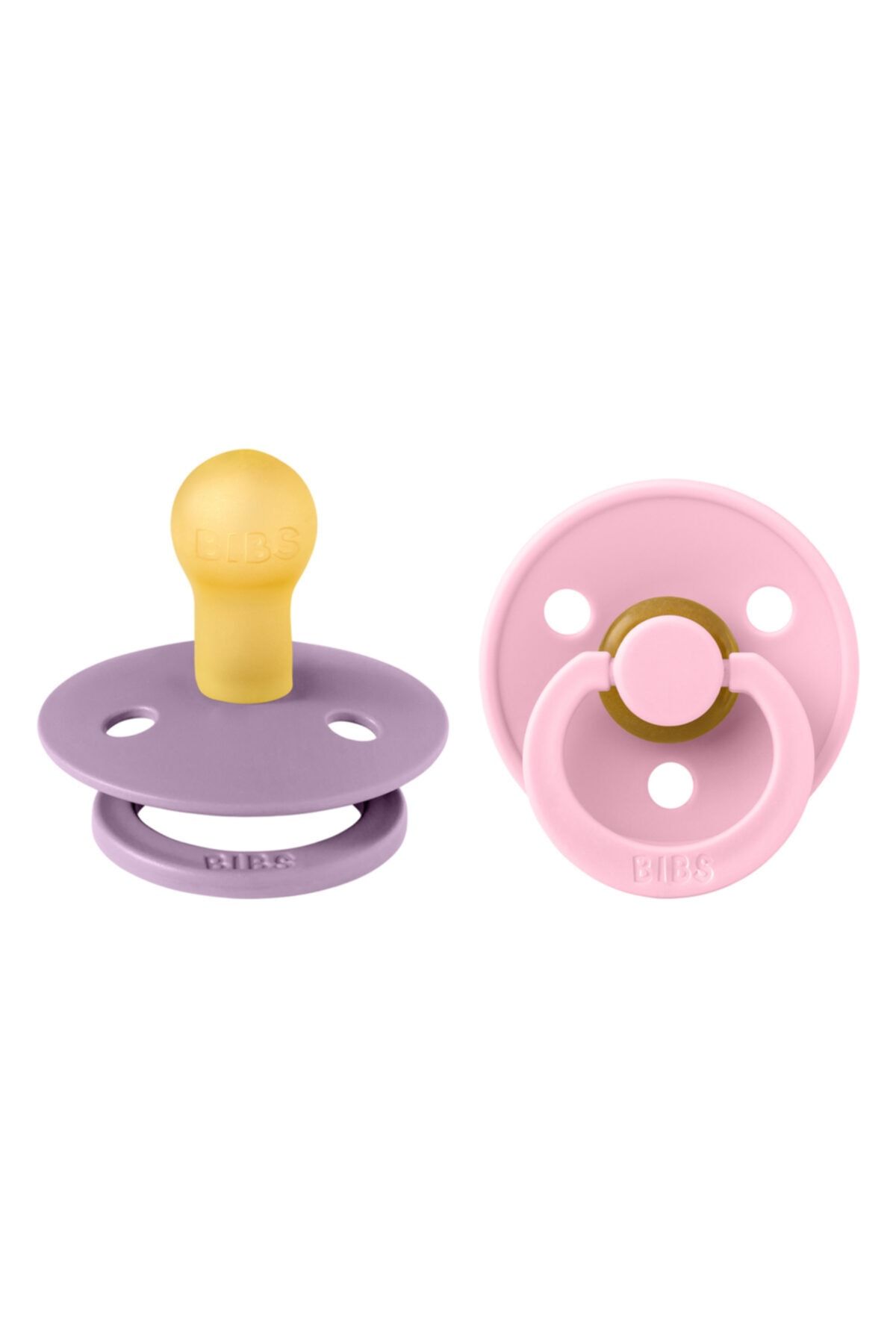 Bibs Ikili Kaucuk Emzik-lavender/baby Pink (0-6 Ay)